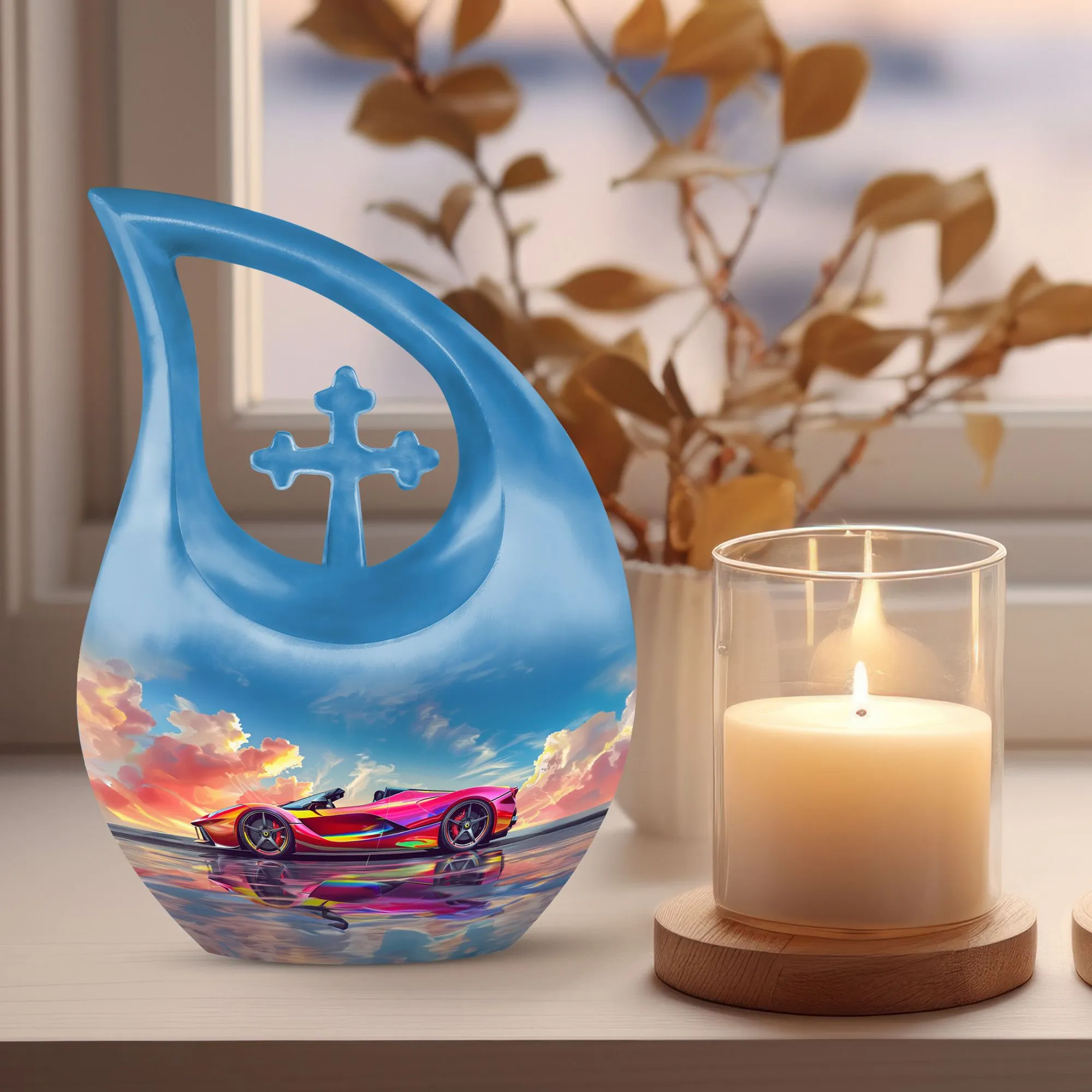 Spectrum Roadster Urn: A Unique Memorial Urn for Ashes