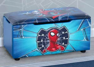 Spider-Man Upholstered Storage Bench for Kids