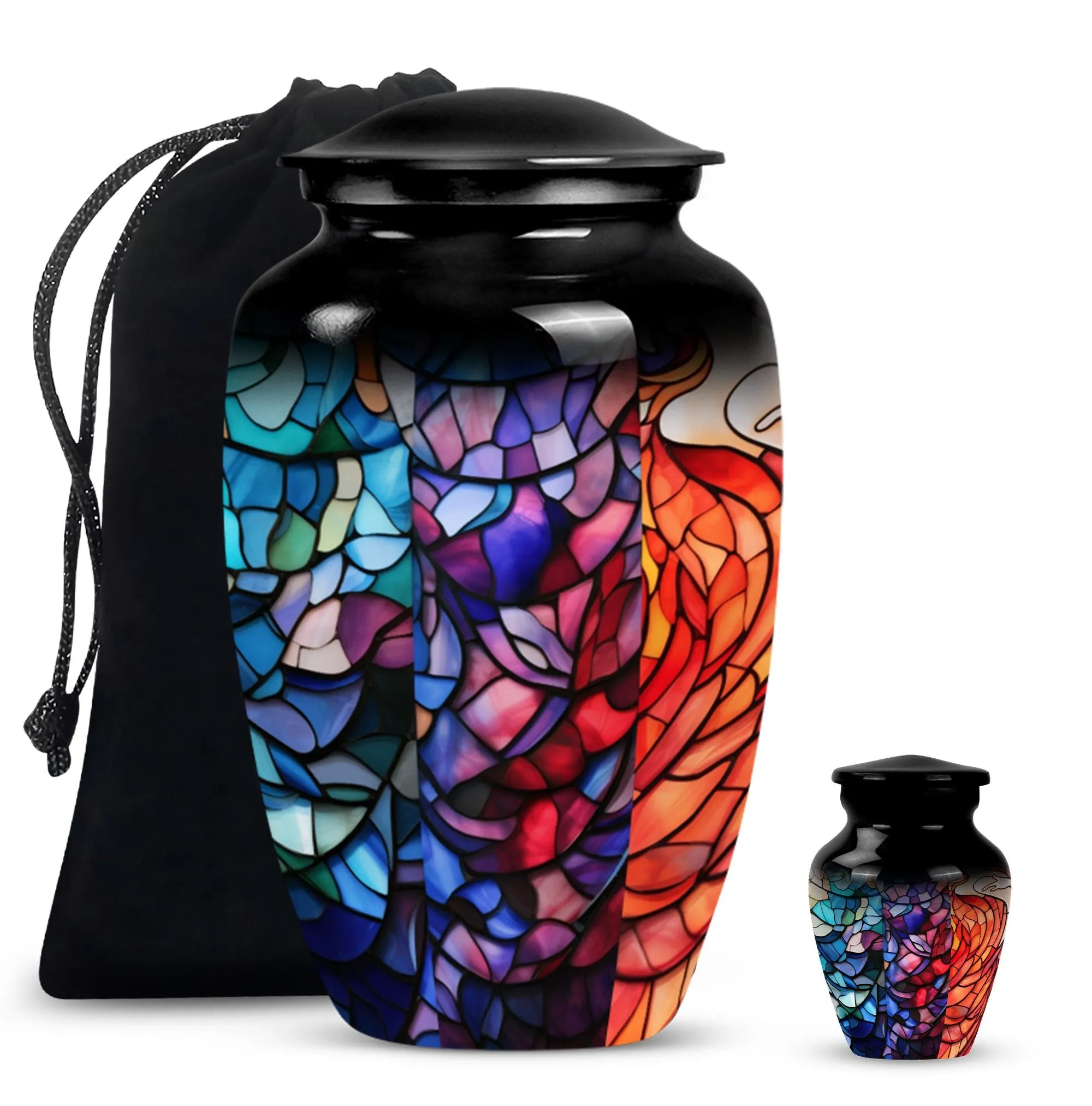 Stained Glass Unique Cremation Urn for Women Ashes