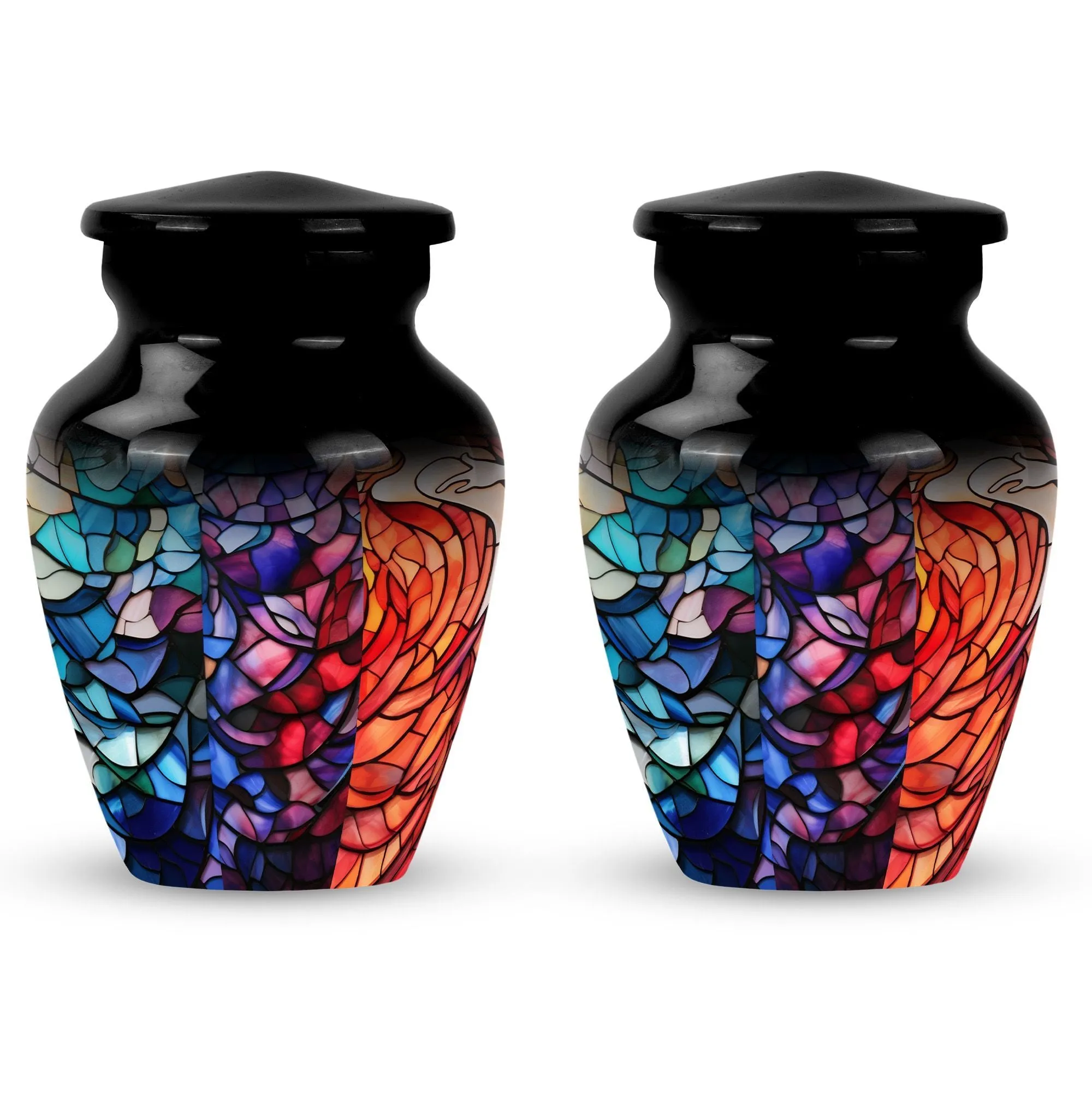 Stained Glass Unique Cremation Urn for Women Ashes