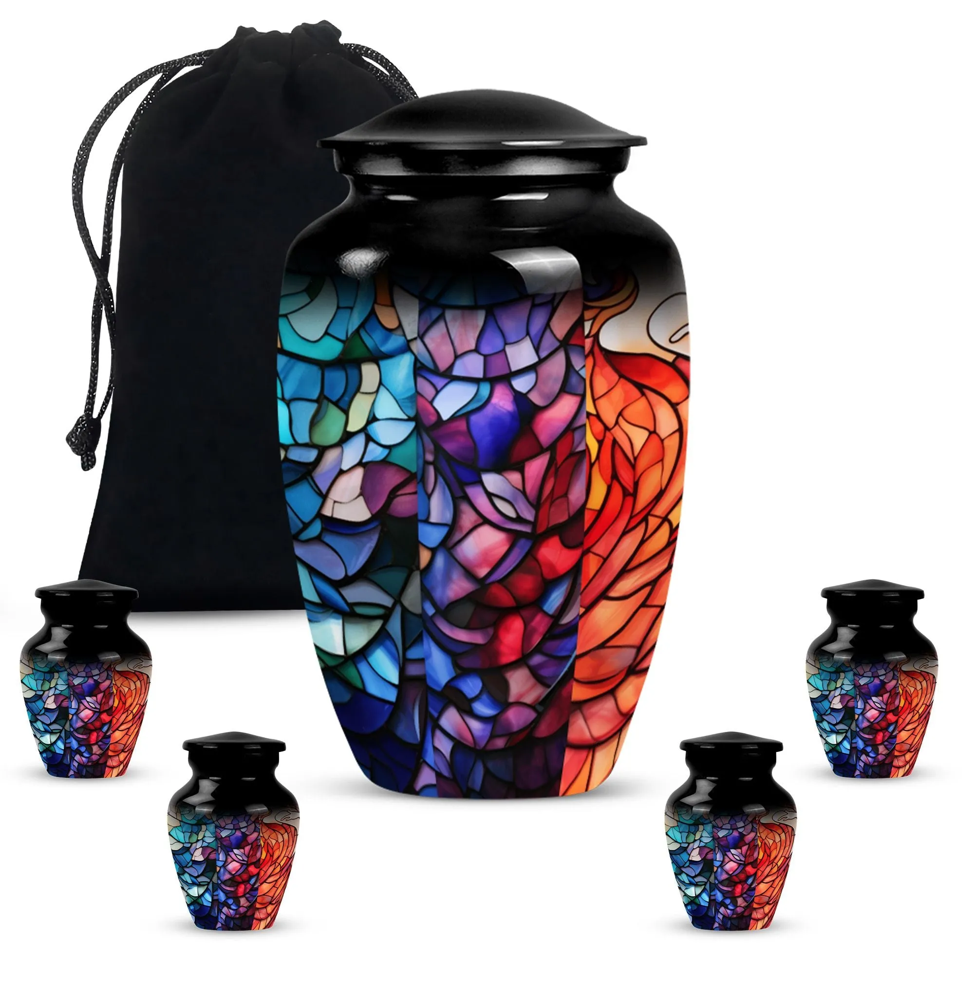 Stained Glass Unique Cremation Urn for Women Ashes