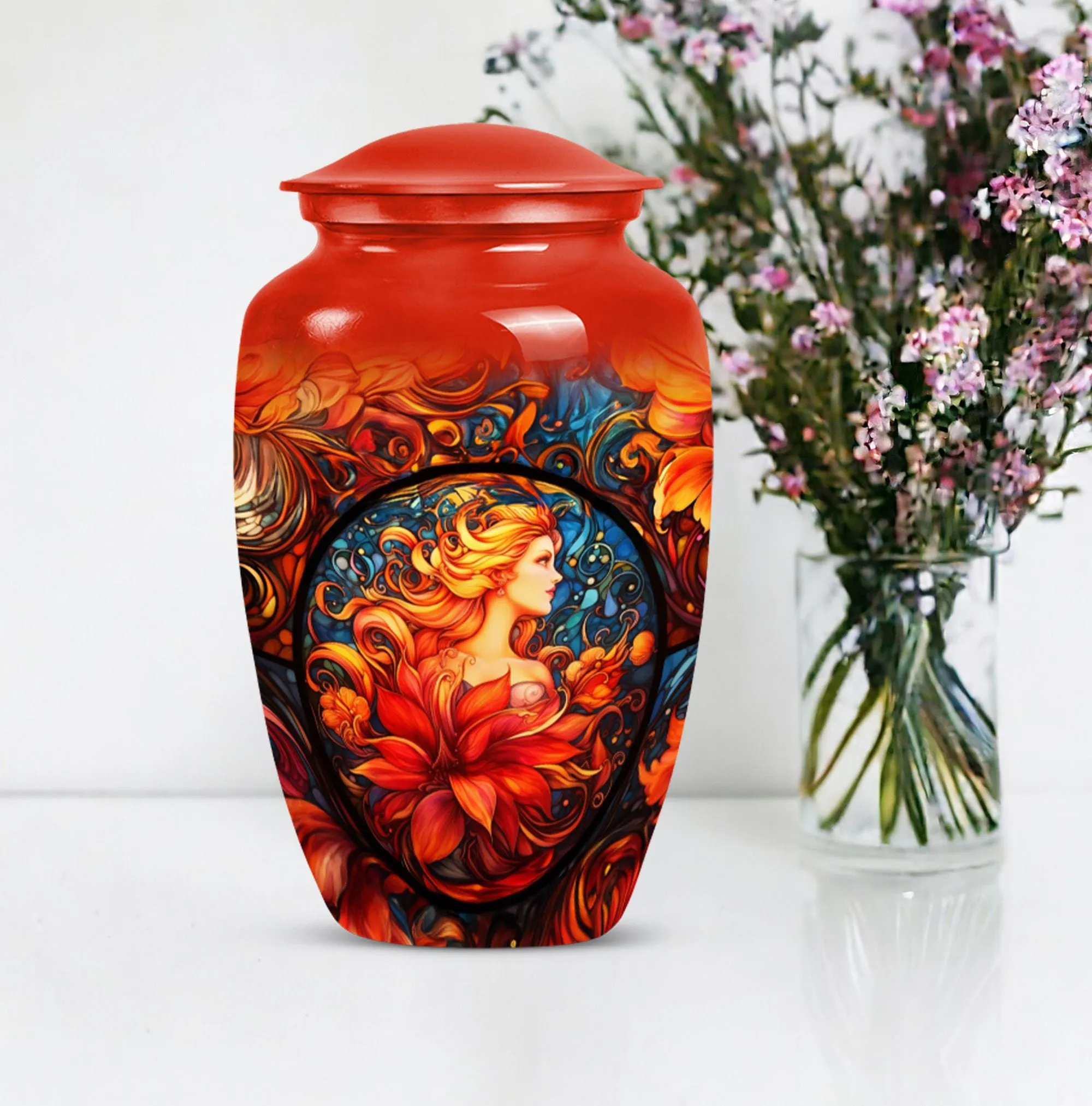 Stained Glass Urn for Significant End-of-Life Moments