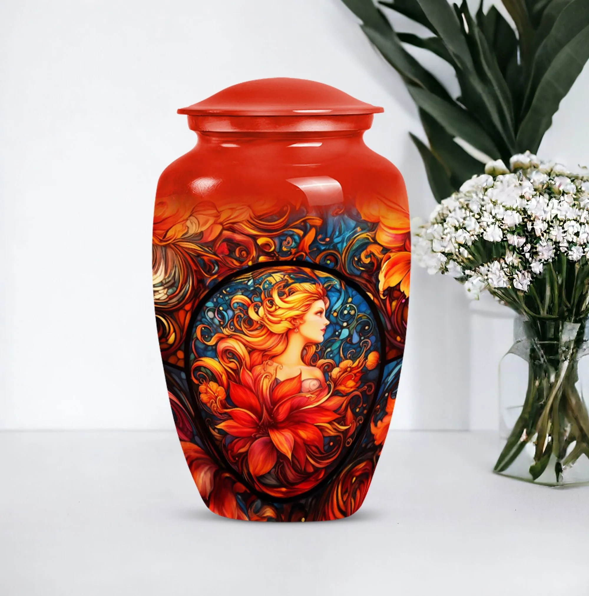 Stained Glass Urn for Significant End-of-Life Moments