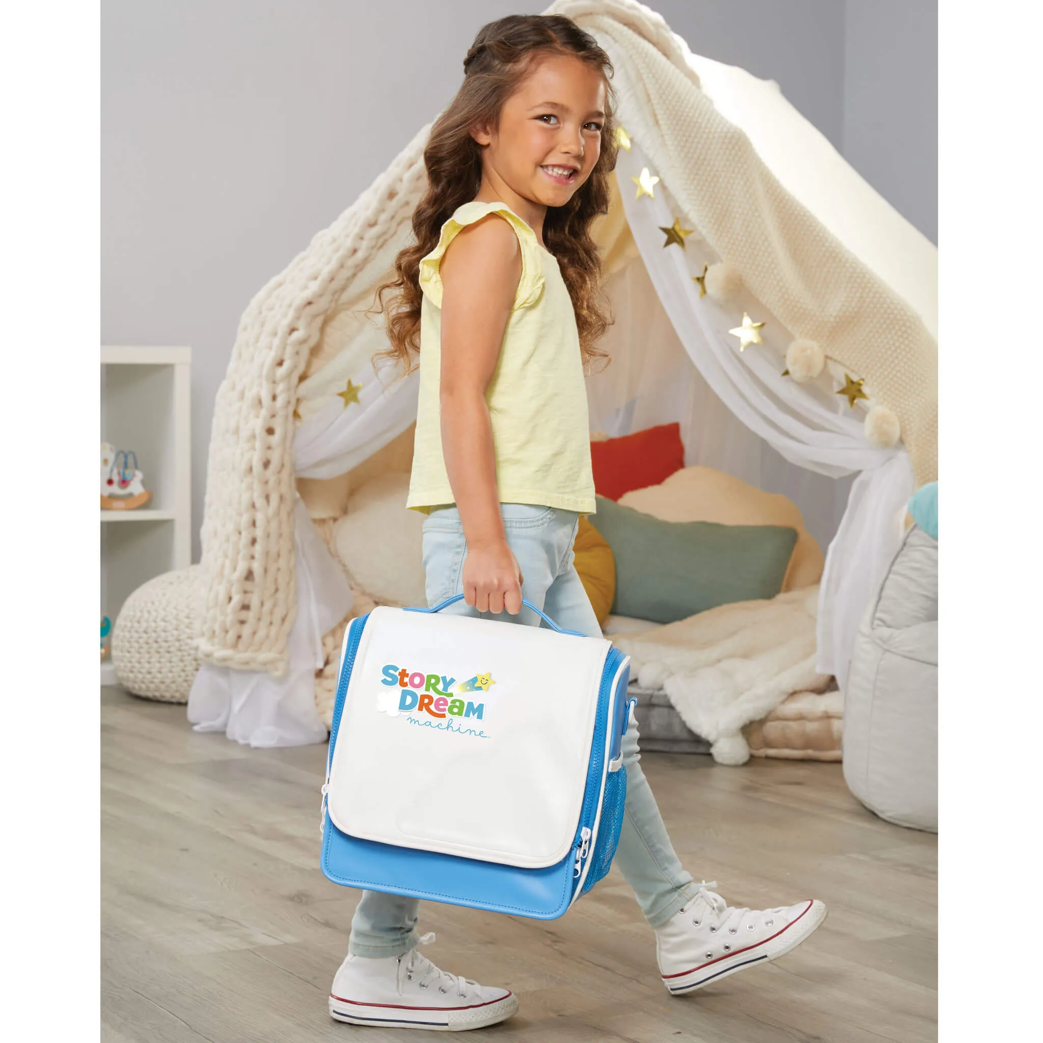 Story Dream Machine™  Storytime Travel Case – Portable Storage for Projector, Cartridges & Figurines