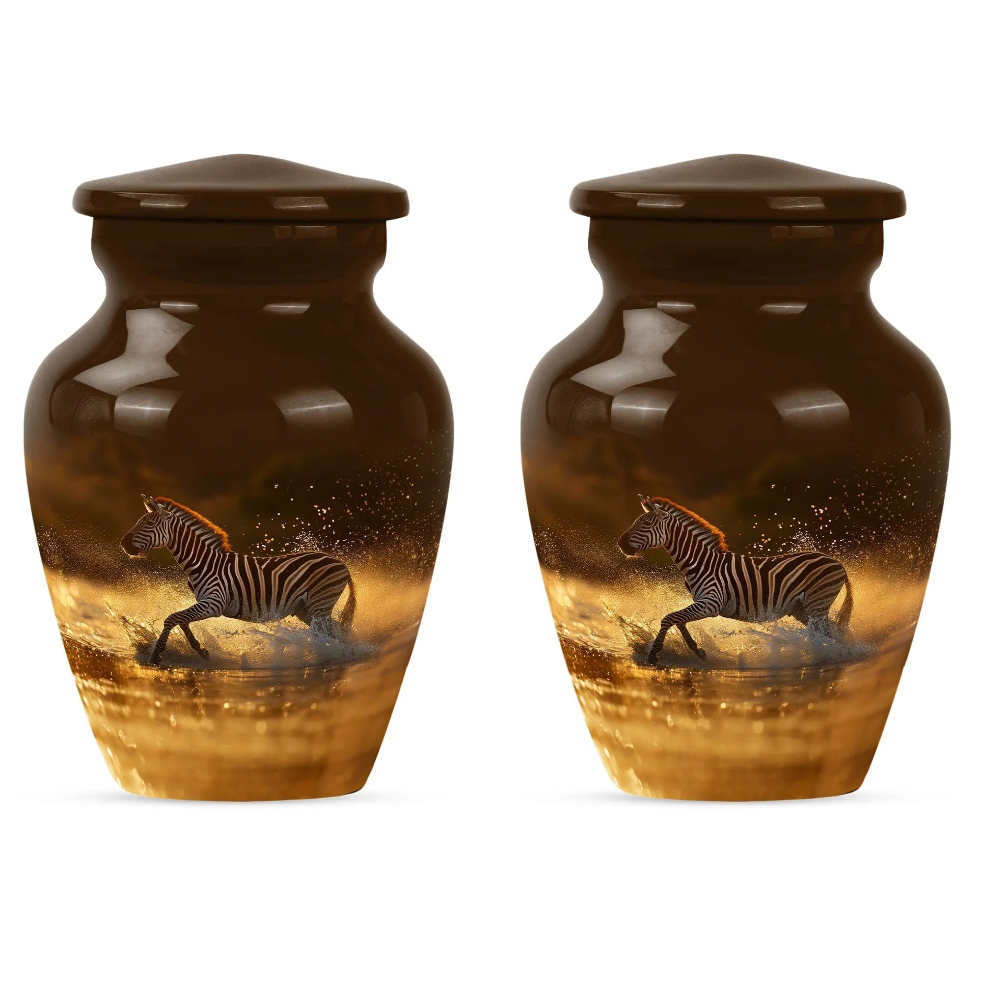 Sublime Zebra Urn - Funeral Cremation Sanctuary For Women