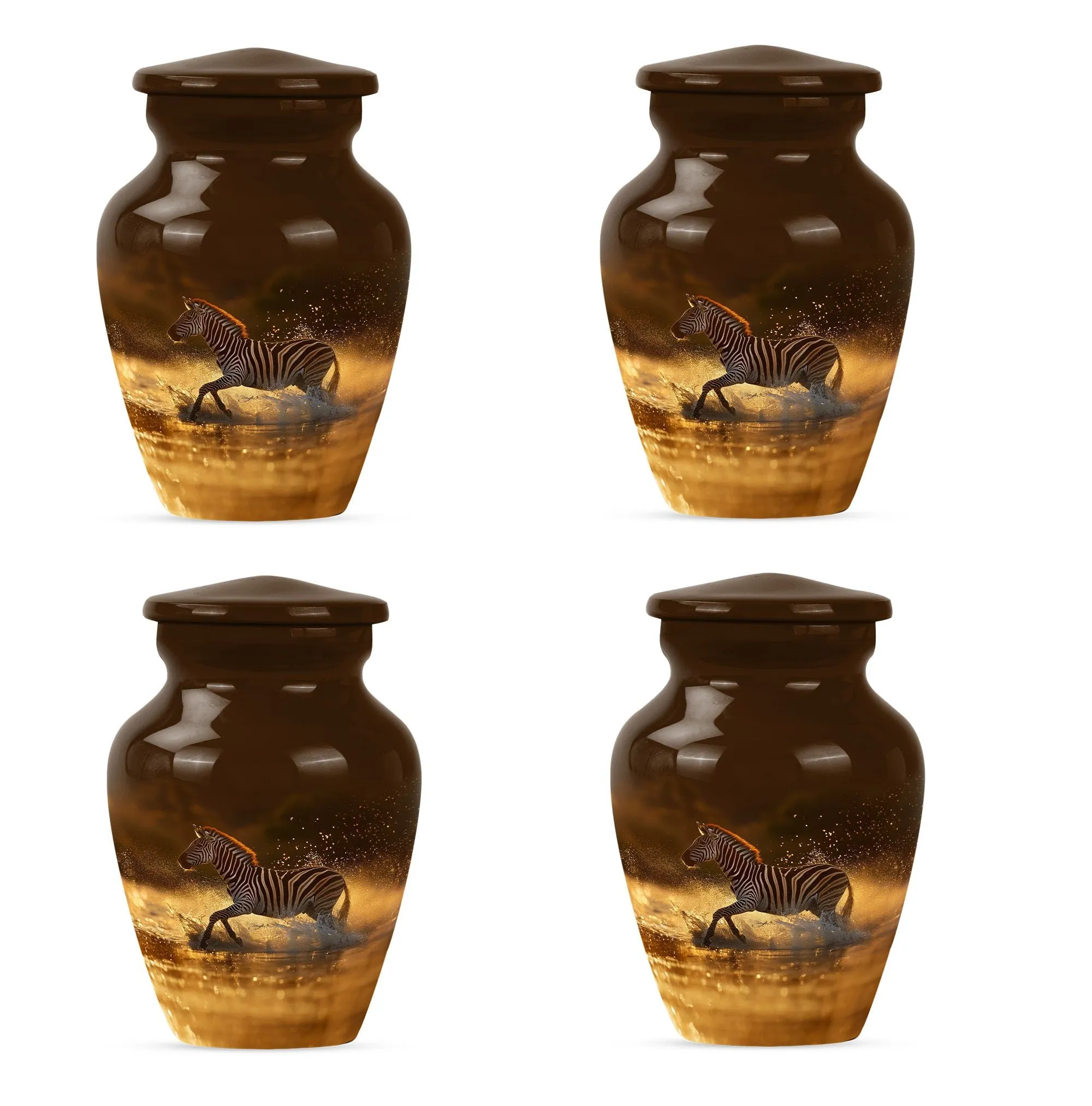 Sublime Zebra Urn - Funeral Cremation Sanctuary For Women