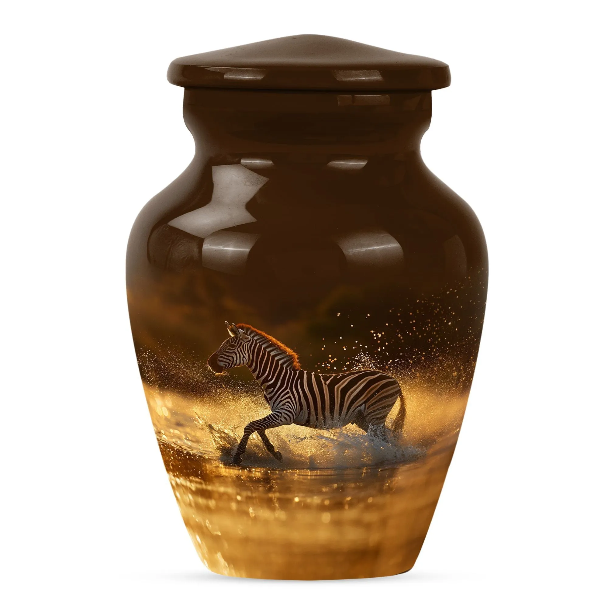 Sublime Zebra Urn - Funeral Cremation Sanctuary For Women