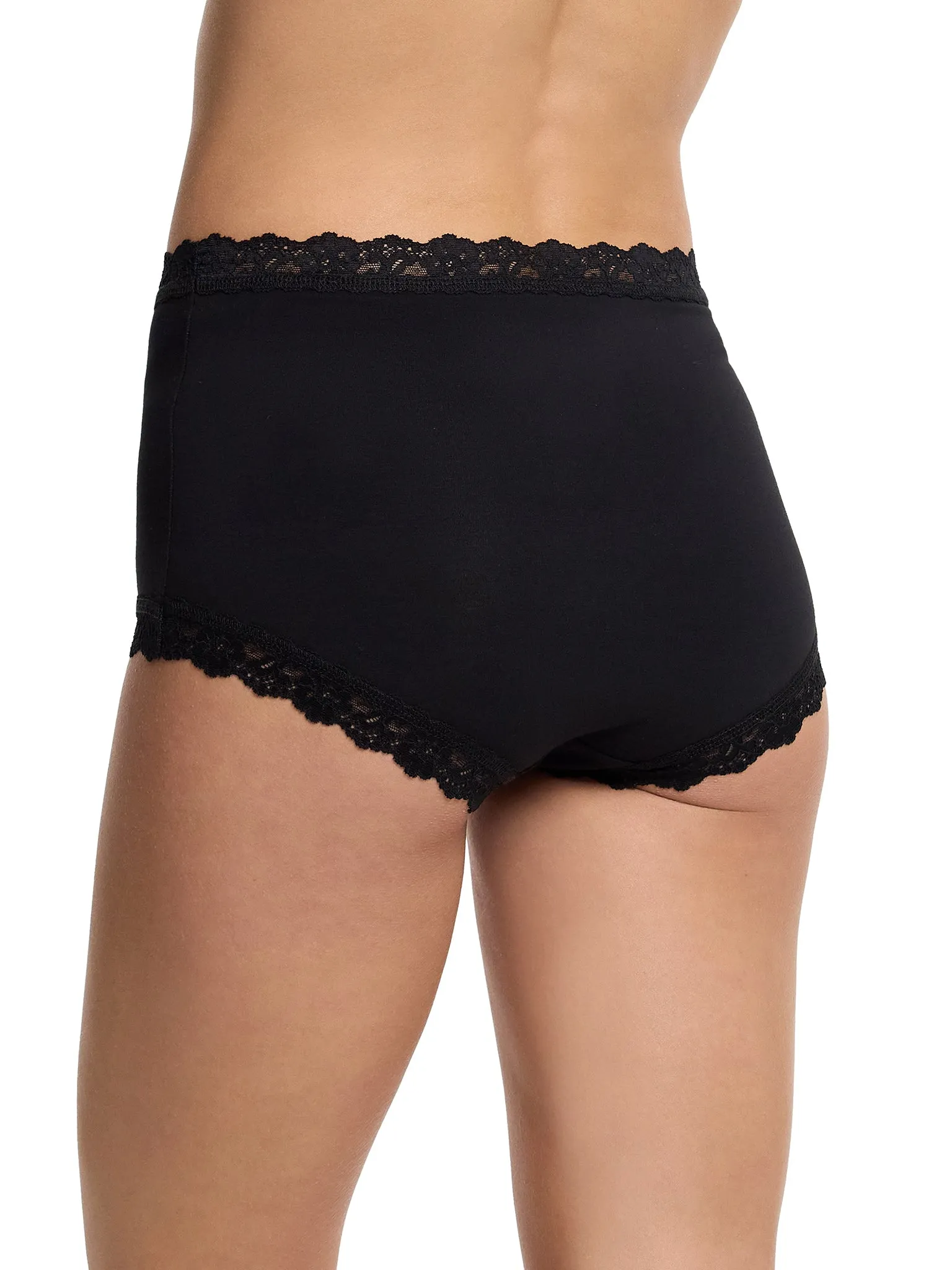Supima® Cotton High Rise Boyshort Black