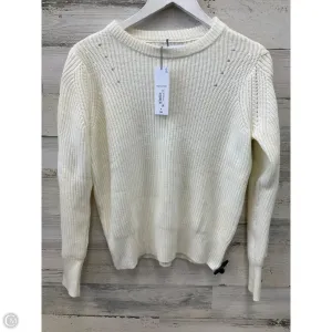 Sweater By Liz Claiborne In Cream, Size: M