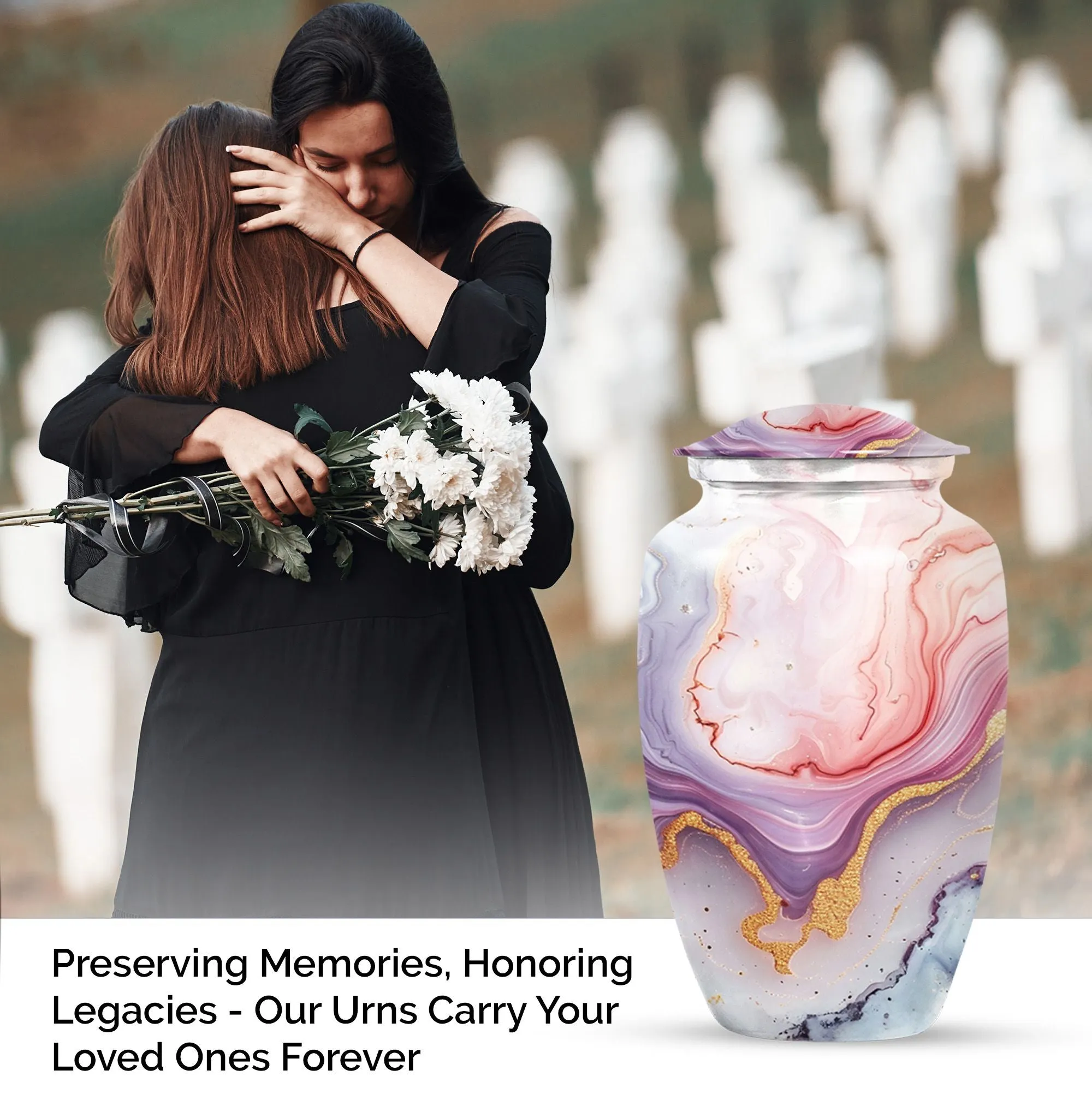 Swirl Rest - Elegant Memorial Urn for Cherished Moments