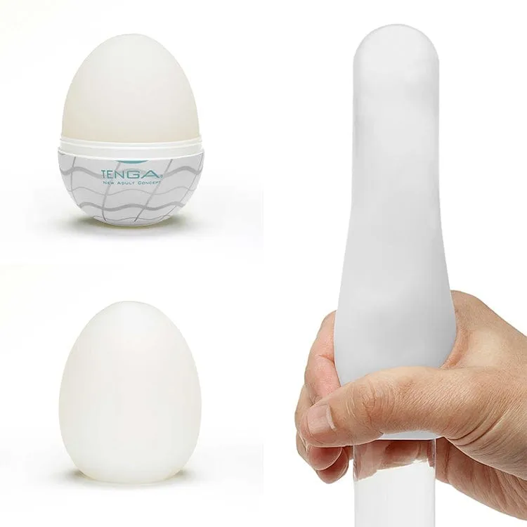 Tenga - Masturbator Egg Wavy 2 Cool Edition (Blue)
