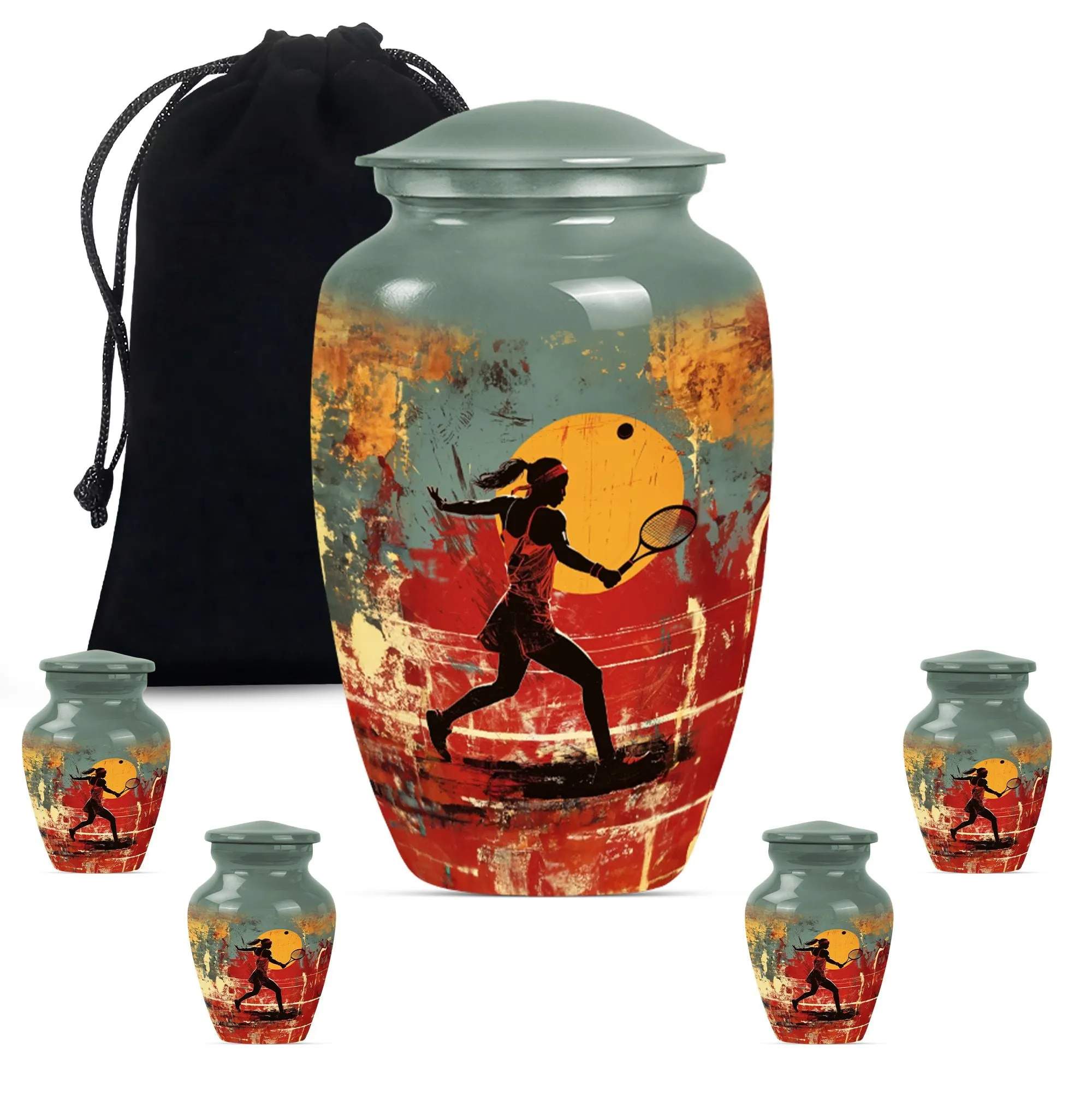 Tennis Urn Eternity Vault - Cremation Tribute for Men