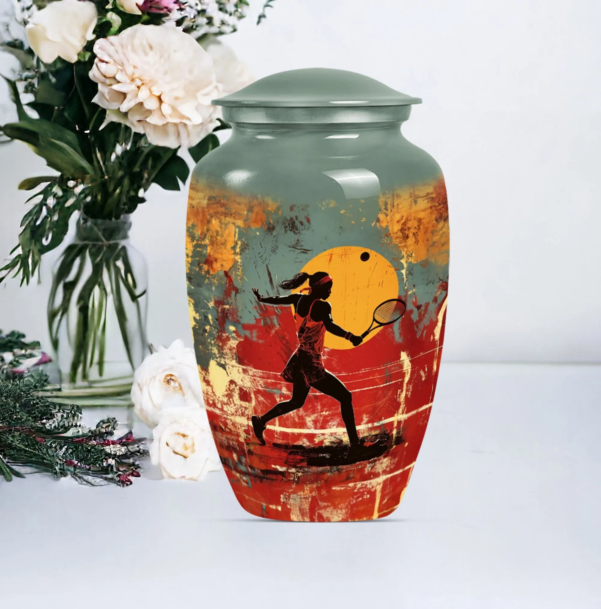 Tennis Urn Eternity Vault - Cremation Tribute for Men