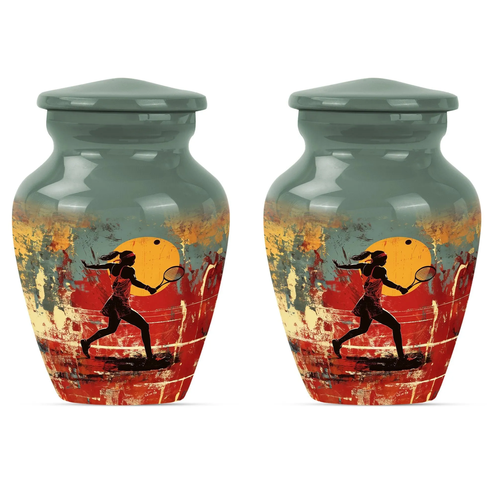 Tennis Urn Eternity Vault - Cremation Tribute for Men
