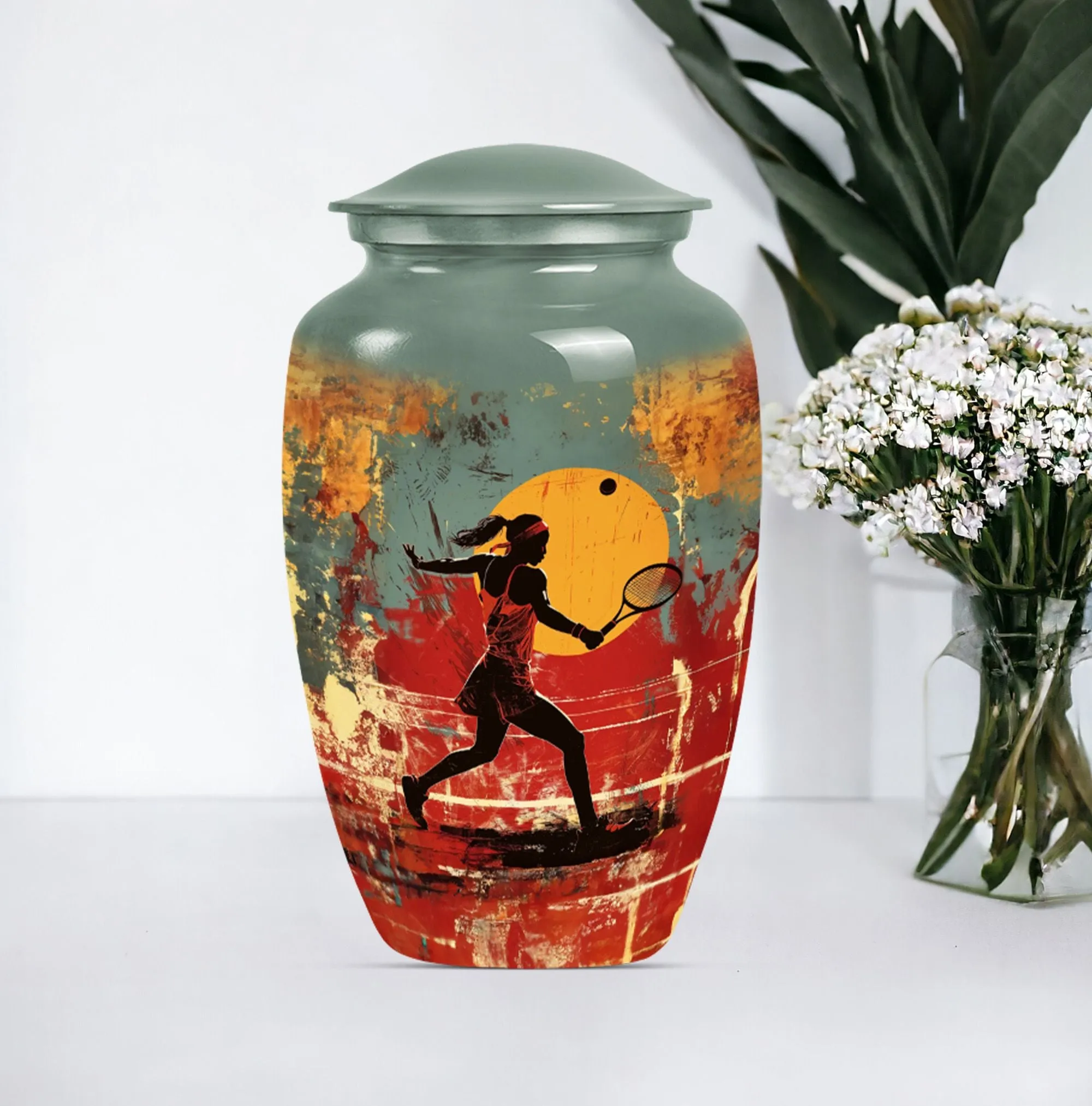 Tennis Urn Eternity Vault - Cremation Tribute for Men