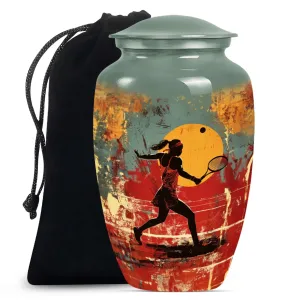 Tennis Urn Eternity Vault - Cremation Tribute for Men