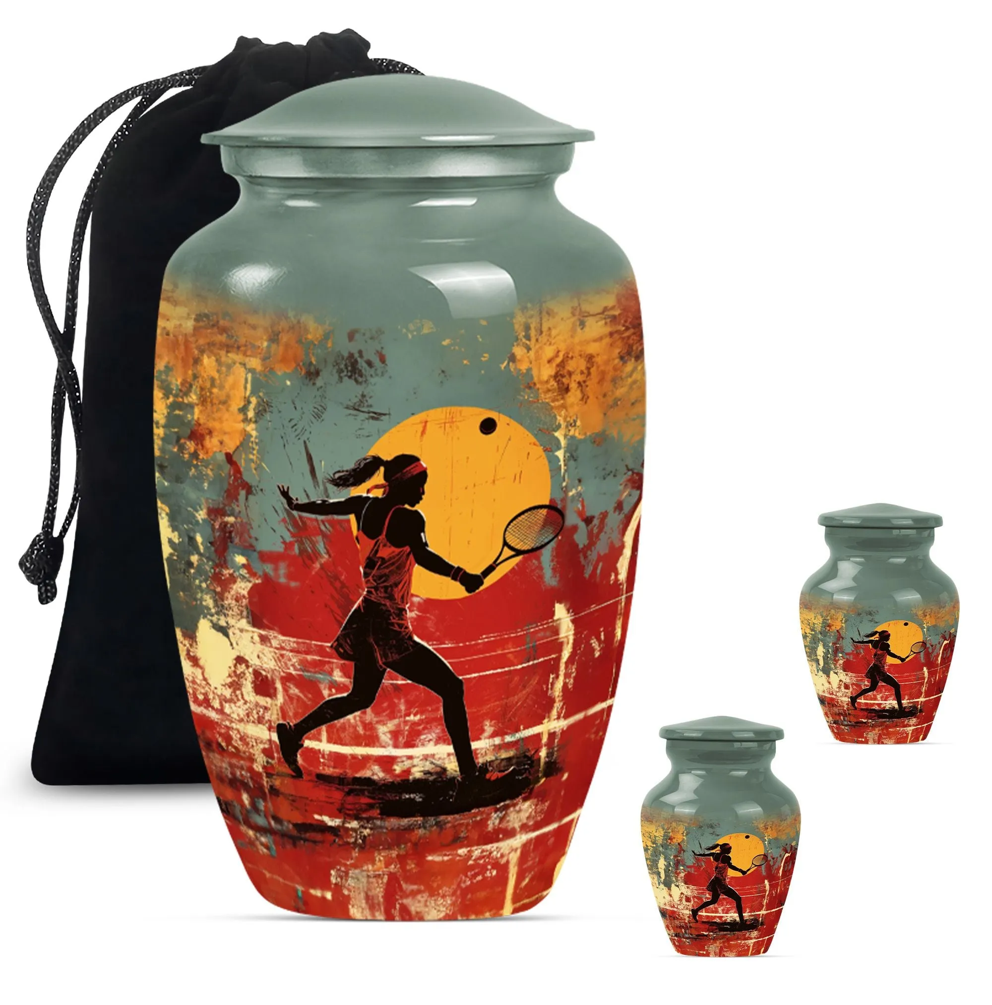 Tennis Urn Eternity Vault - Cremation Tribute for Men