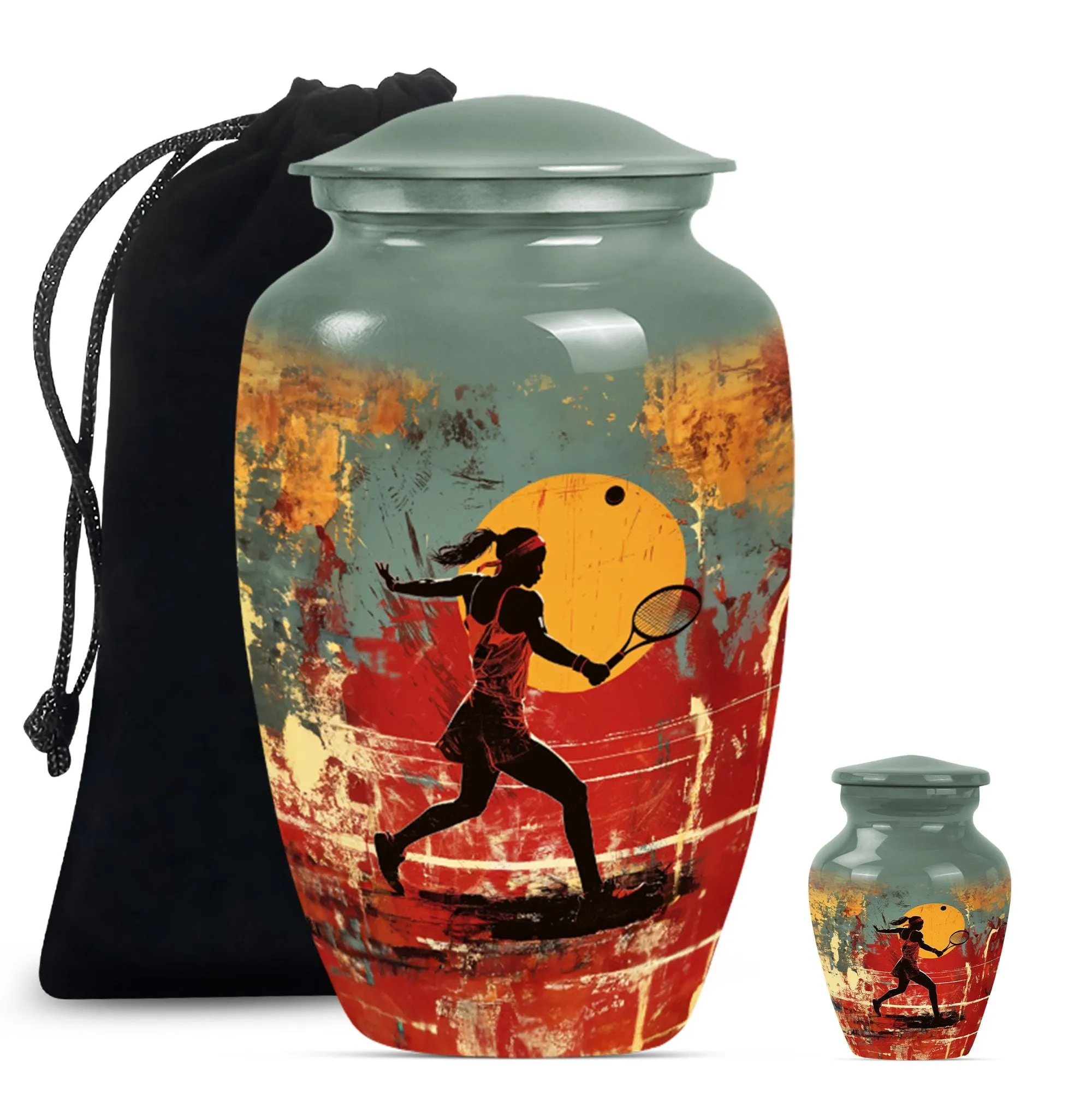 Tennis Urn Eternity Vault - Cremation Tribute for Men