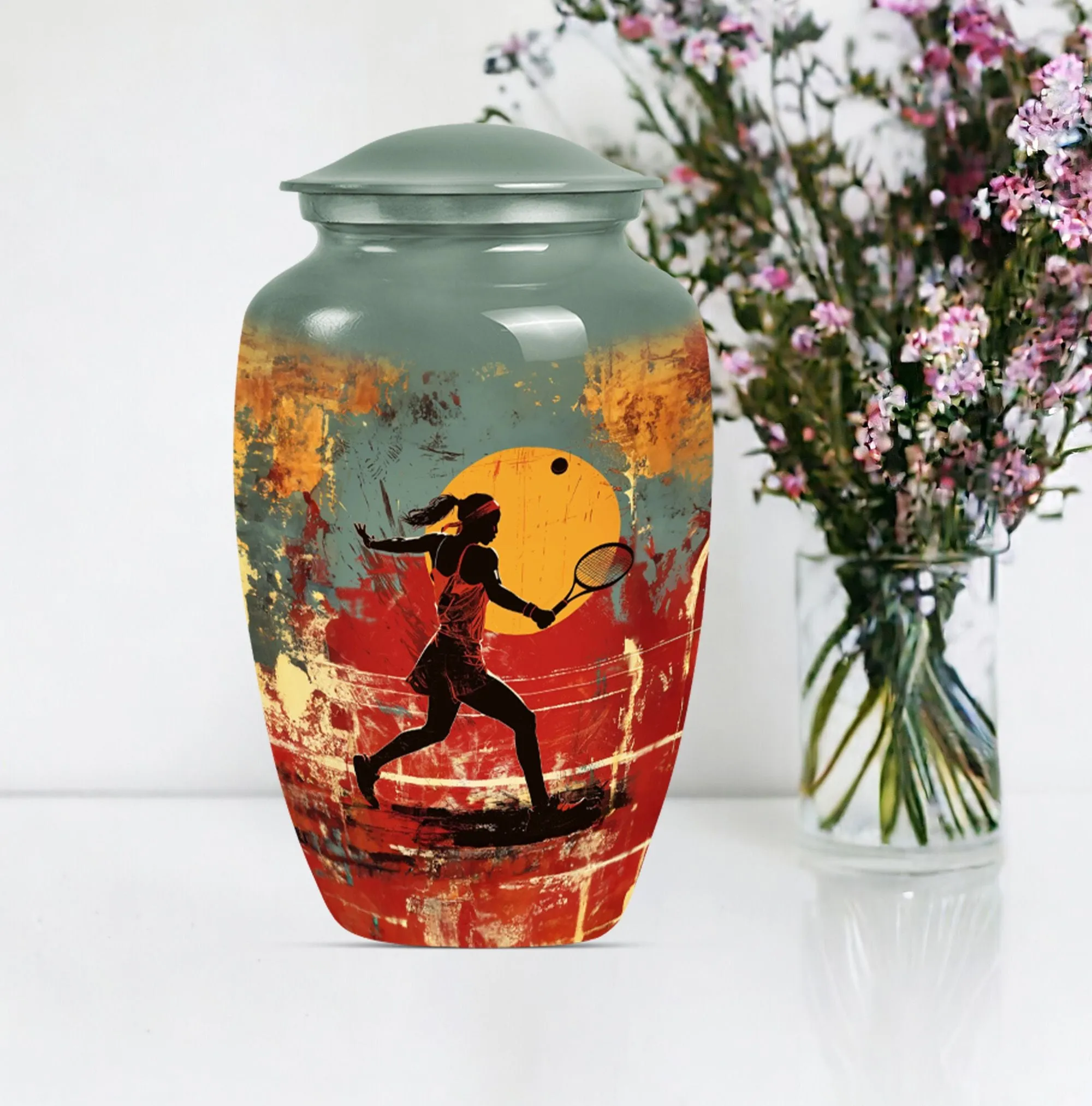 Tennis Urn Eternity Vault - Cremation Tribute for Men