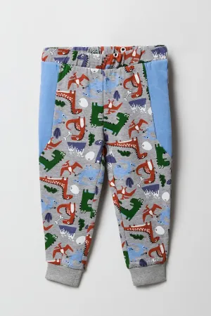 Toddler Boy Printed Fleece Jogger