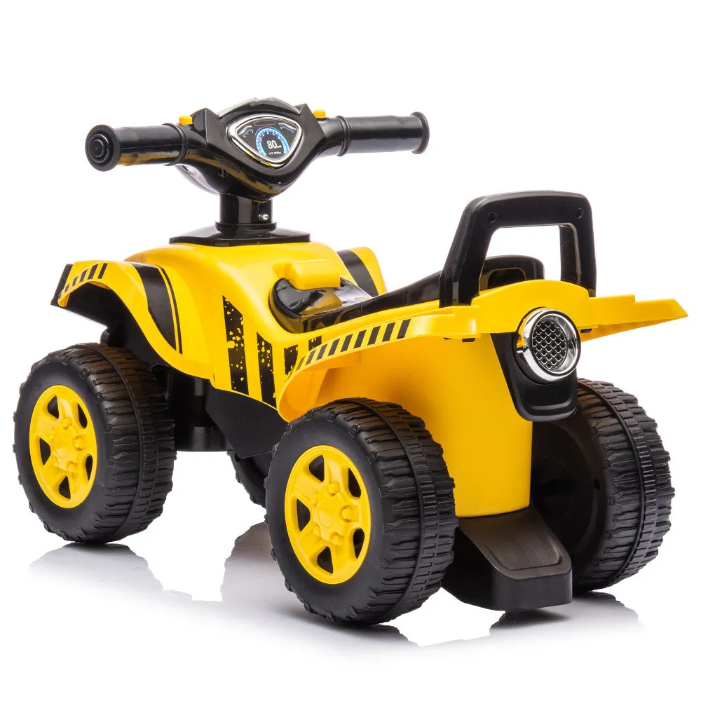 Tonka - Quad Push Car, Yellow - Foot-To-Floor Ride-On for Toddlers 12mo 