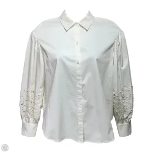 Top 3/4 Sleeve Designer By Kate Spade In Cream, Size: 10