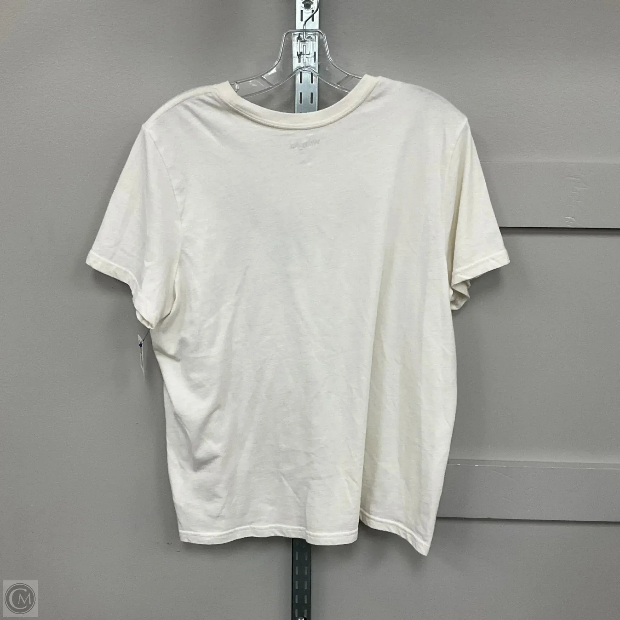 Top Short Sleeve By Wrangler In Cream, Size: Xl