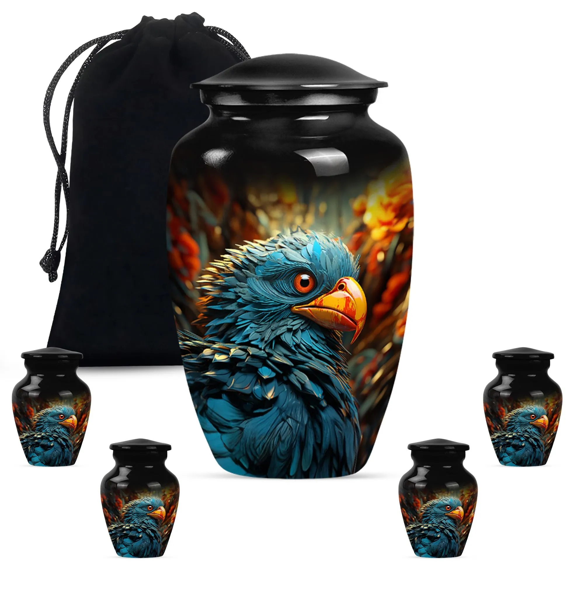 Toucans Memento: Classy Cremation Keepsake for Loved Ones