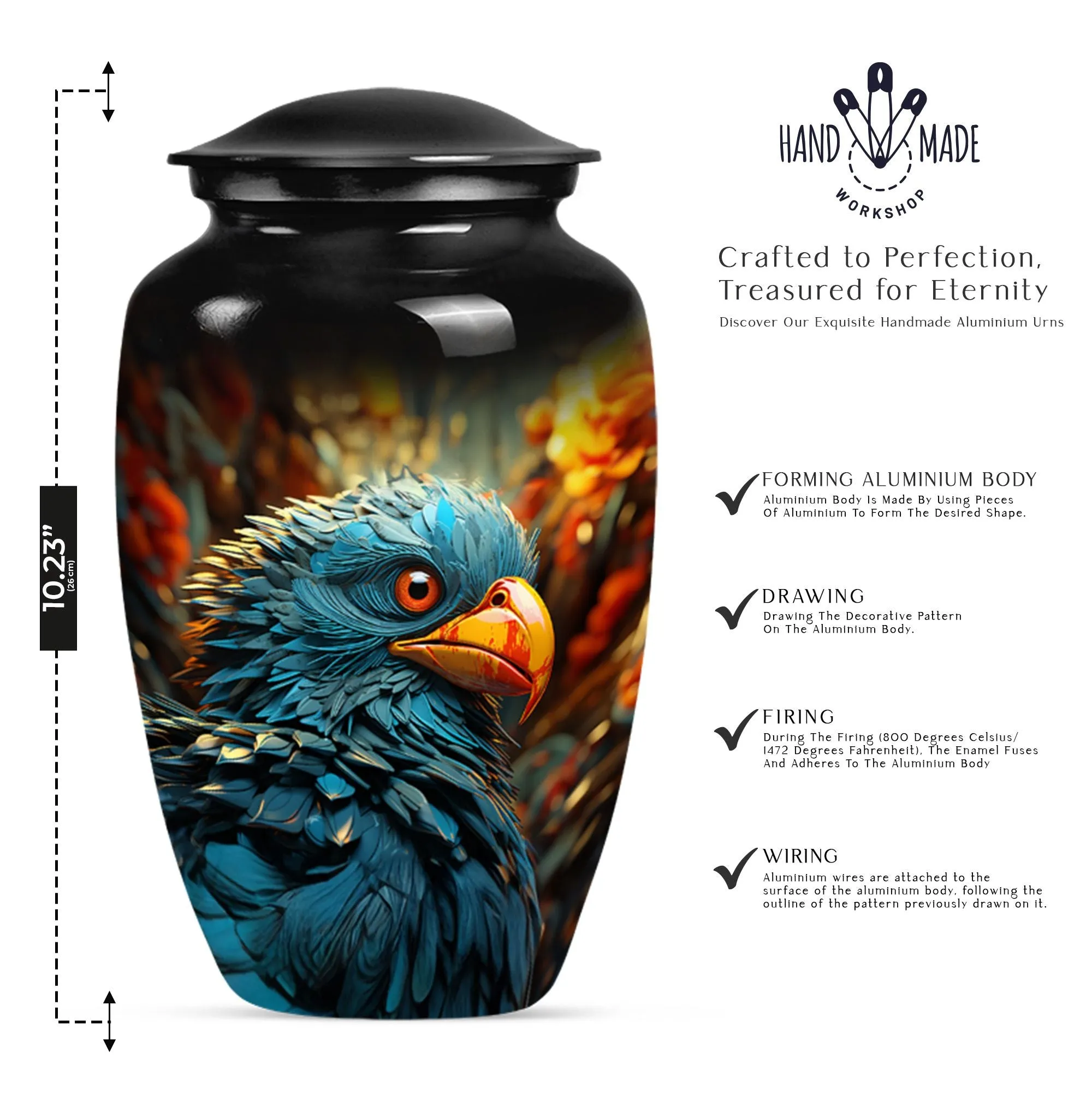 Toucans Memento: Classy Cremation Keepsake for Loved Ones