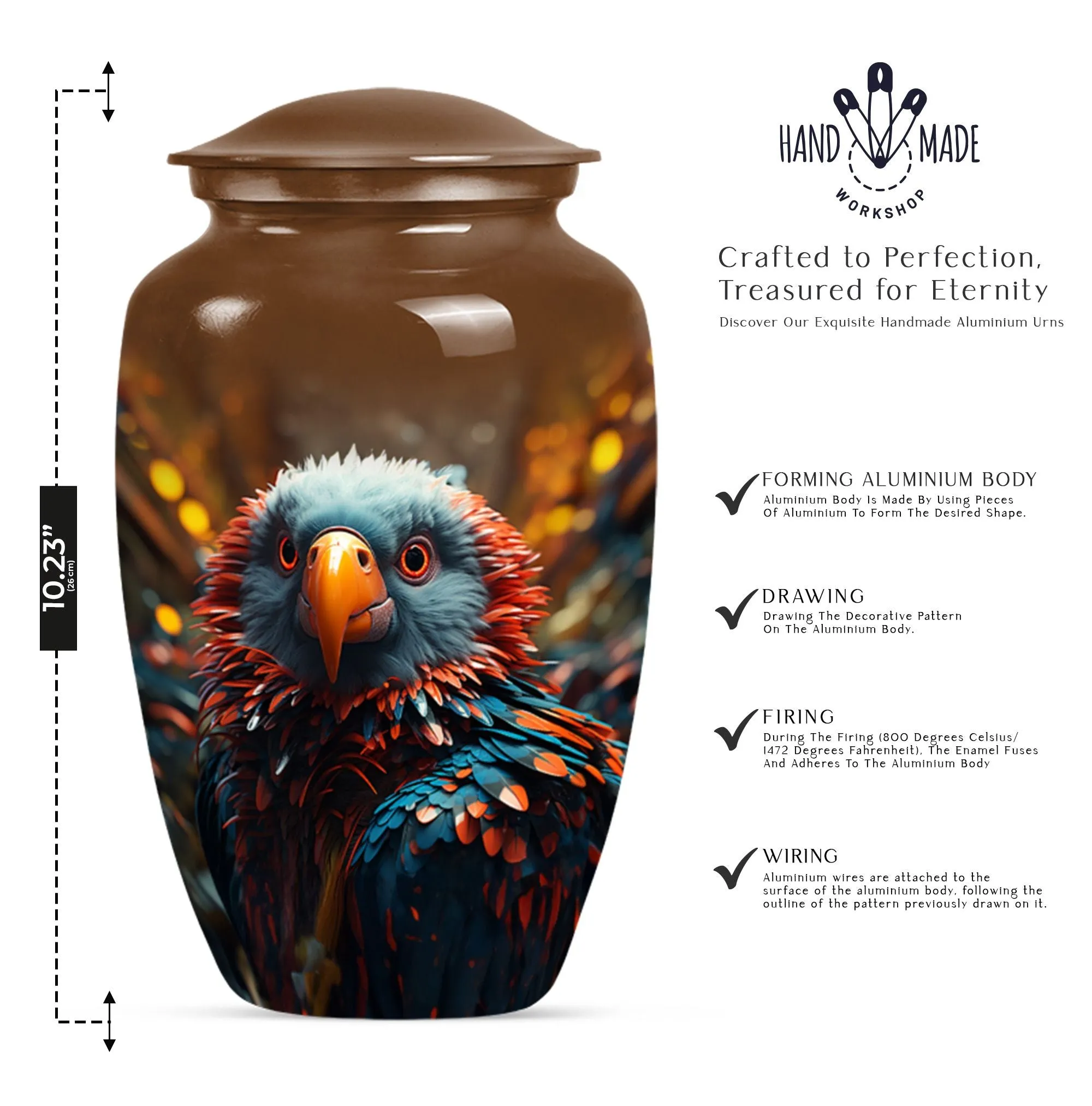 Toucans Urn - Eternally Remembered with Love and Respect