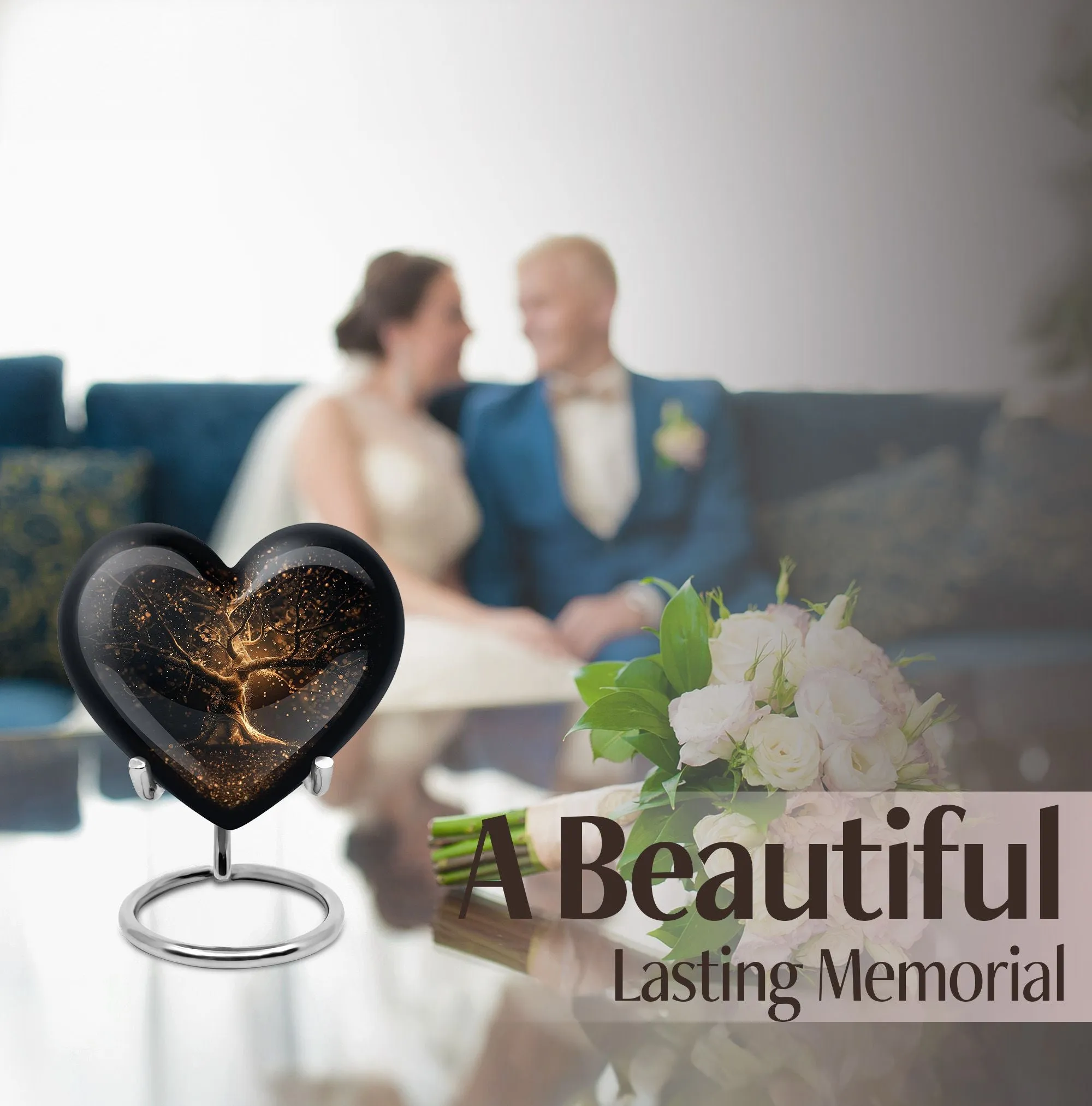 Tree of Life Memorial Urn, Lovingly Sized for Large Human Ashes