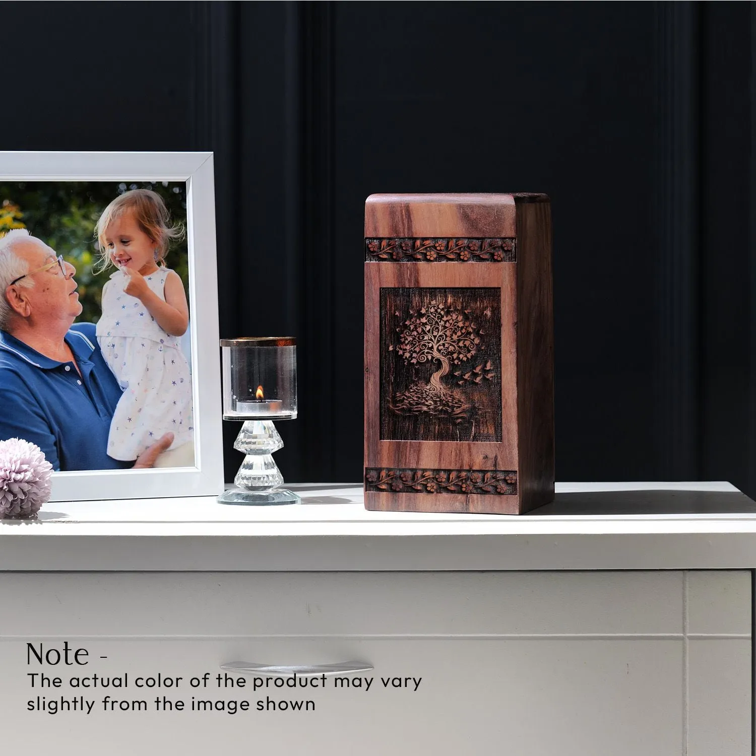 Tree Of Life Wooden Urns - Cremation Containers For Human Ashes