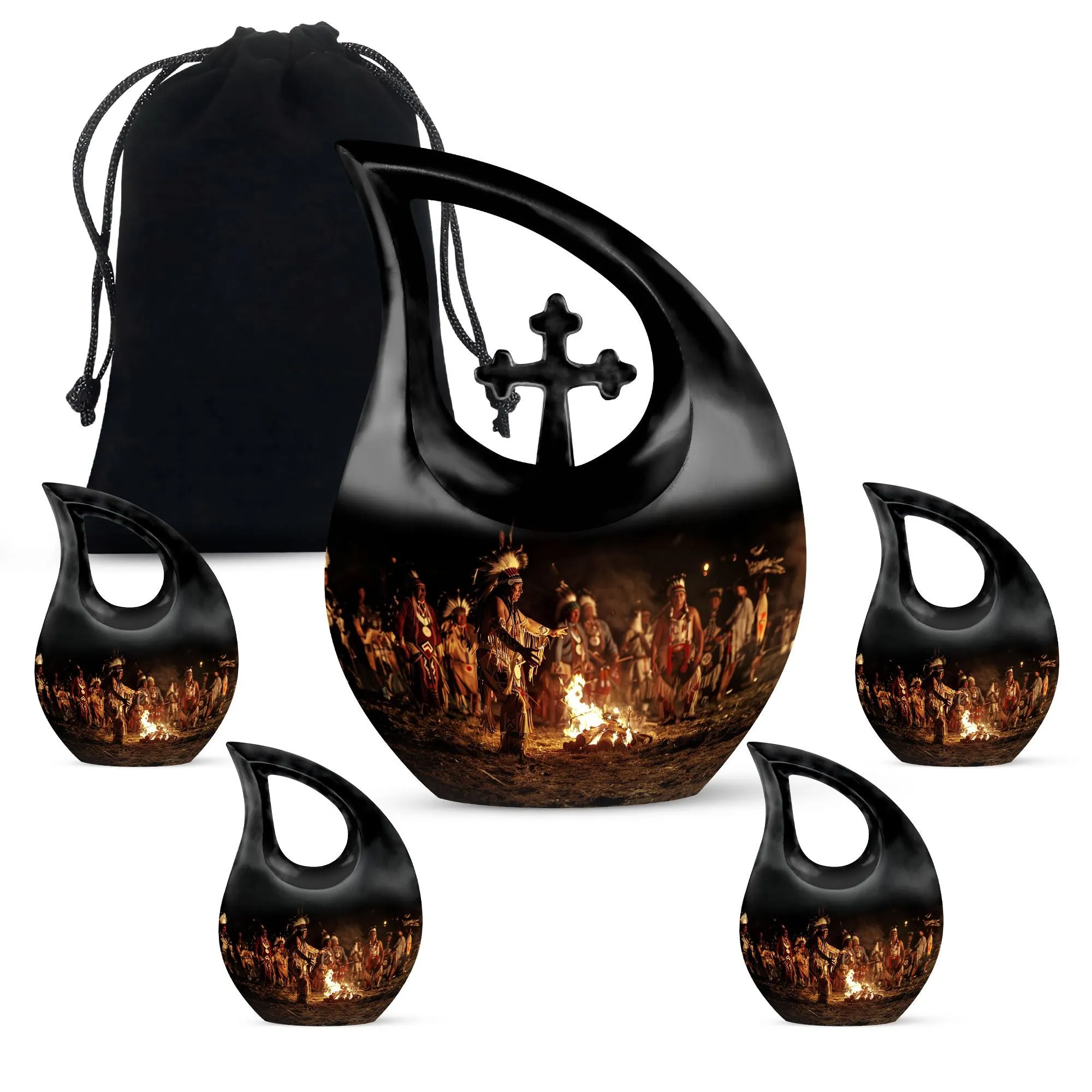 Tribe Man Remembrance: Premium Burial Urn for Adult Human Ashes