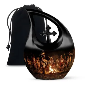 Tribe Man Remembrance: Premium Burial Urn for Adult Human Ashes