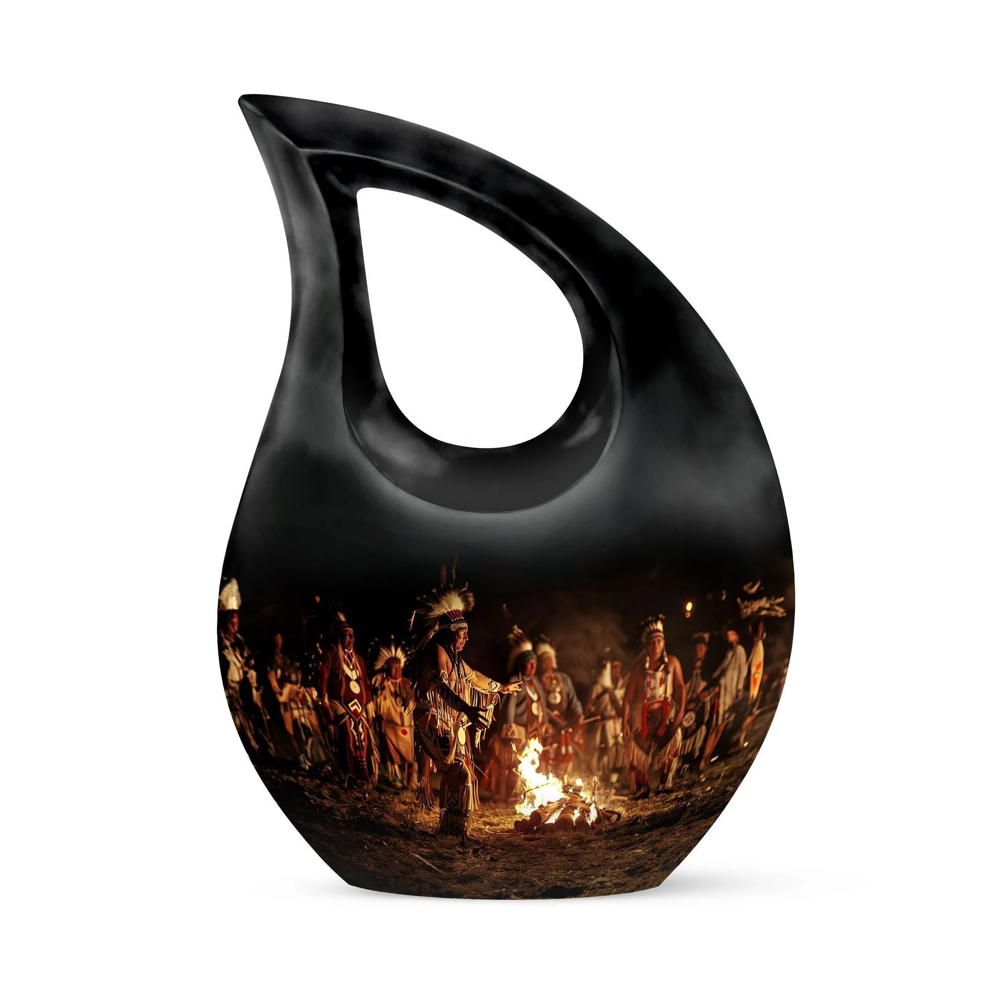 Tribe Man Remembrance: Premium Burial Urn for Adult Human Ashes