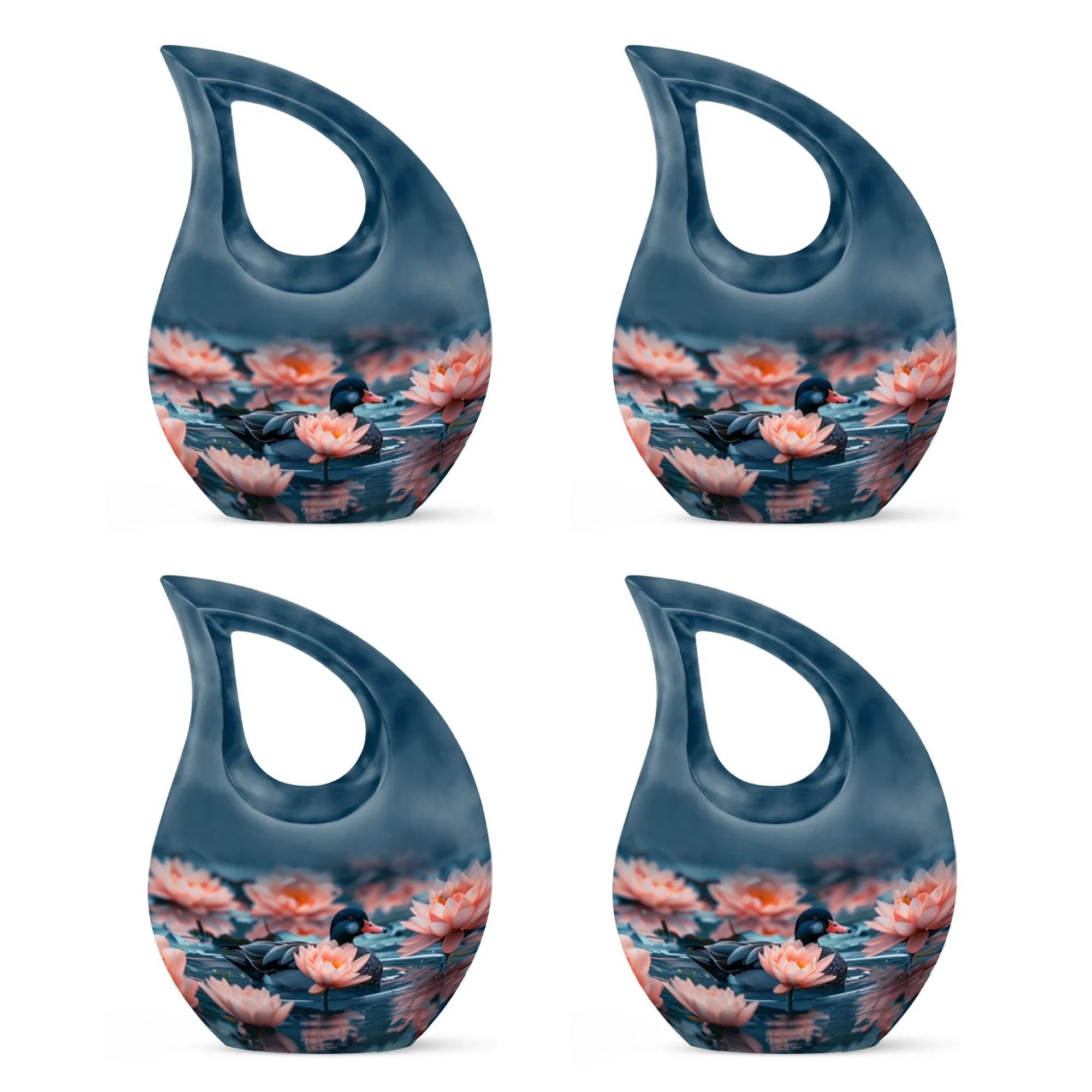 Twilight Lotus Haven Urn-Small Containers For Cremated Ashes