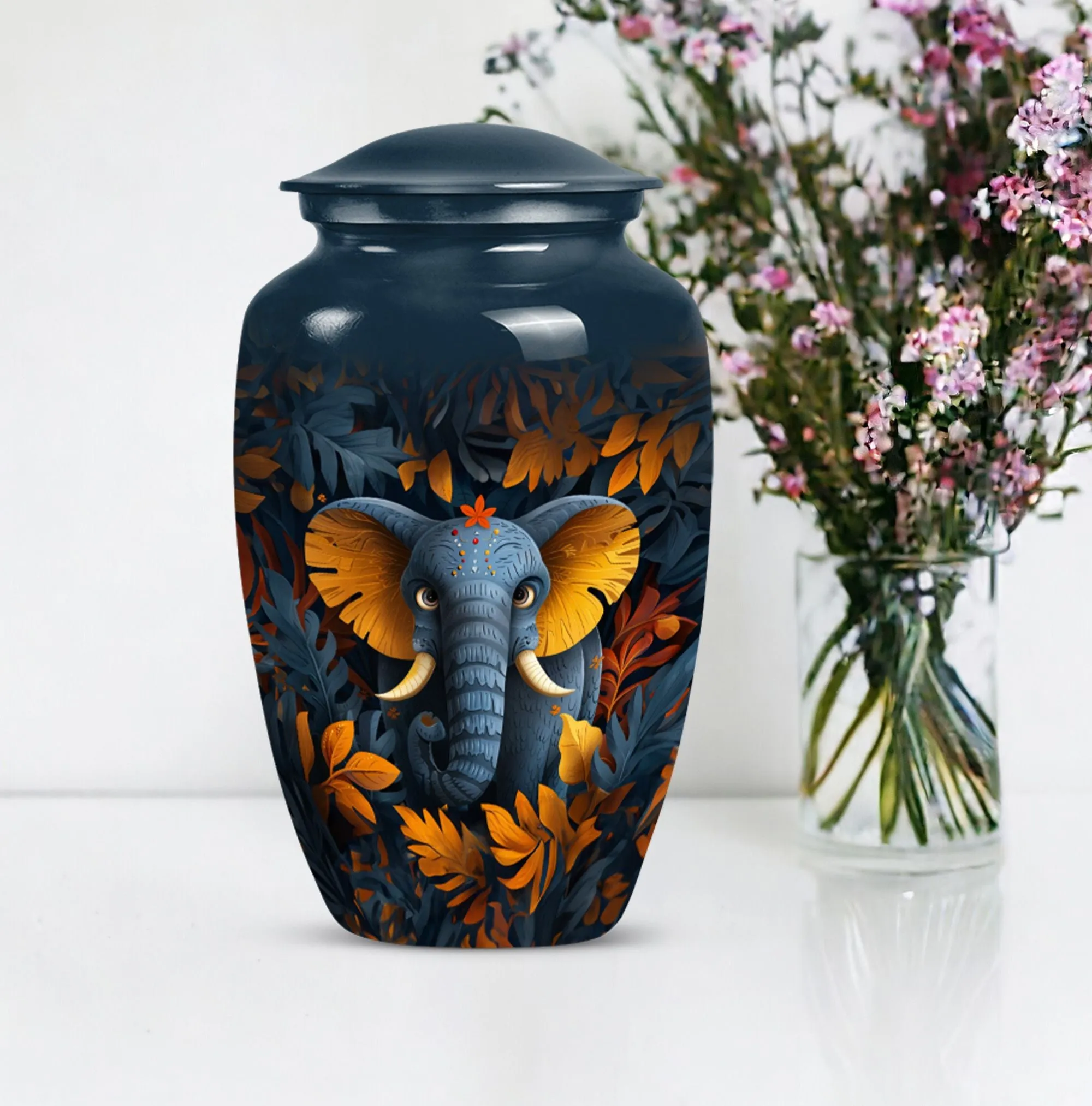Unforgettable Elephant Memorial Tribute - Dignified Burial Urn