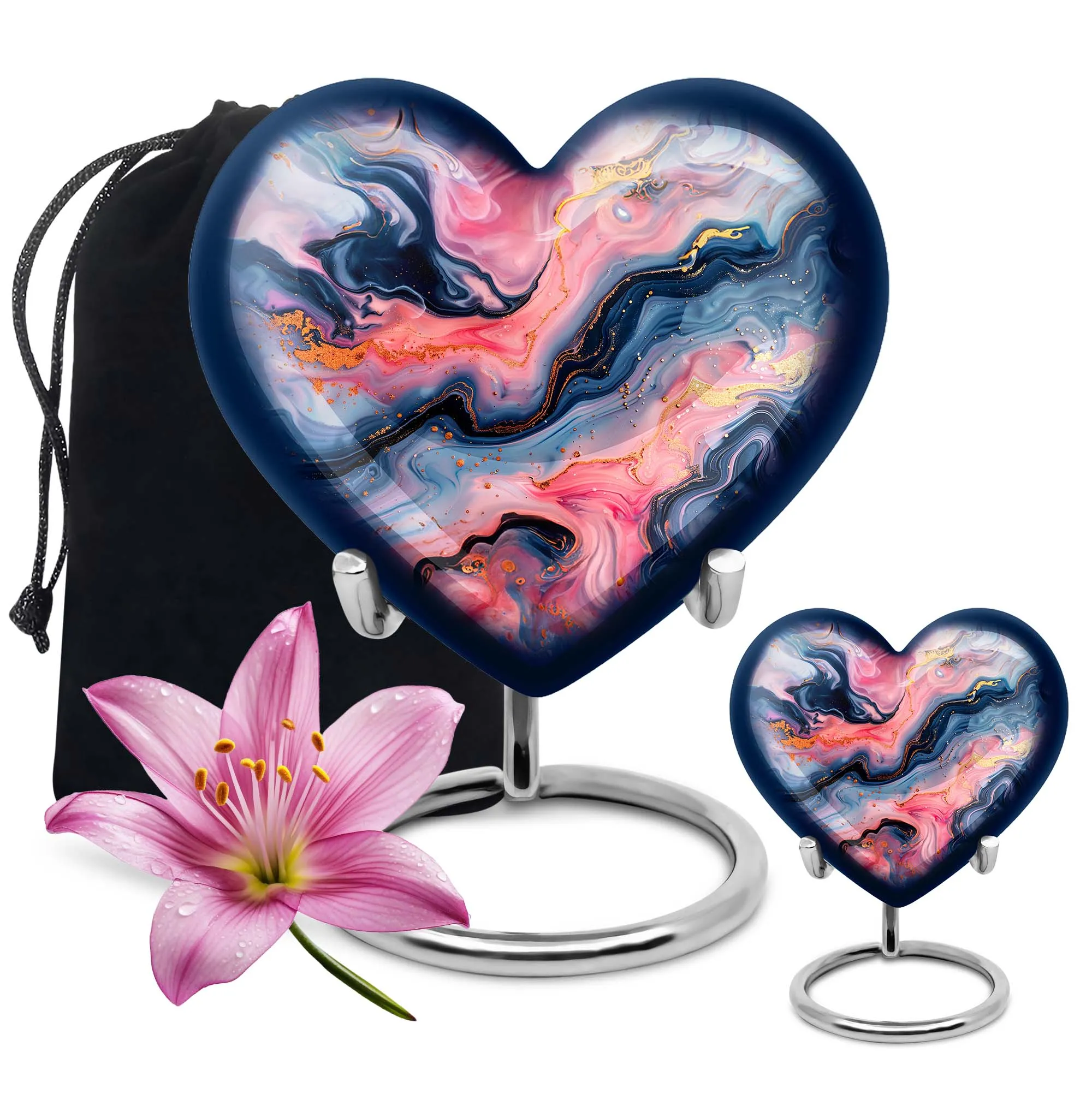 Vibrant Swirl Memorial Human Urn - Tribute for Your Loved One