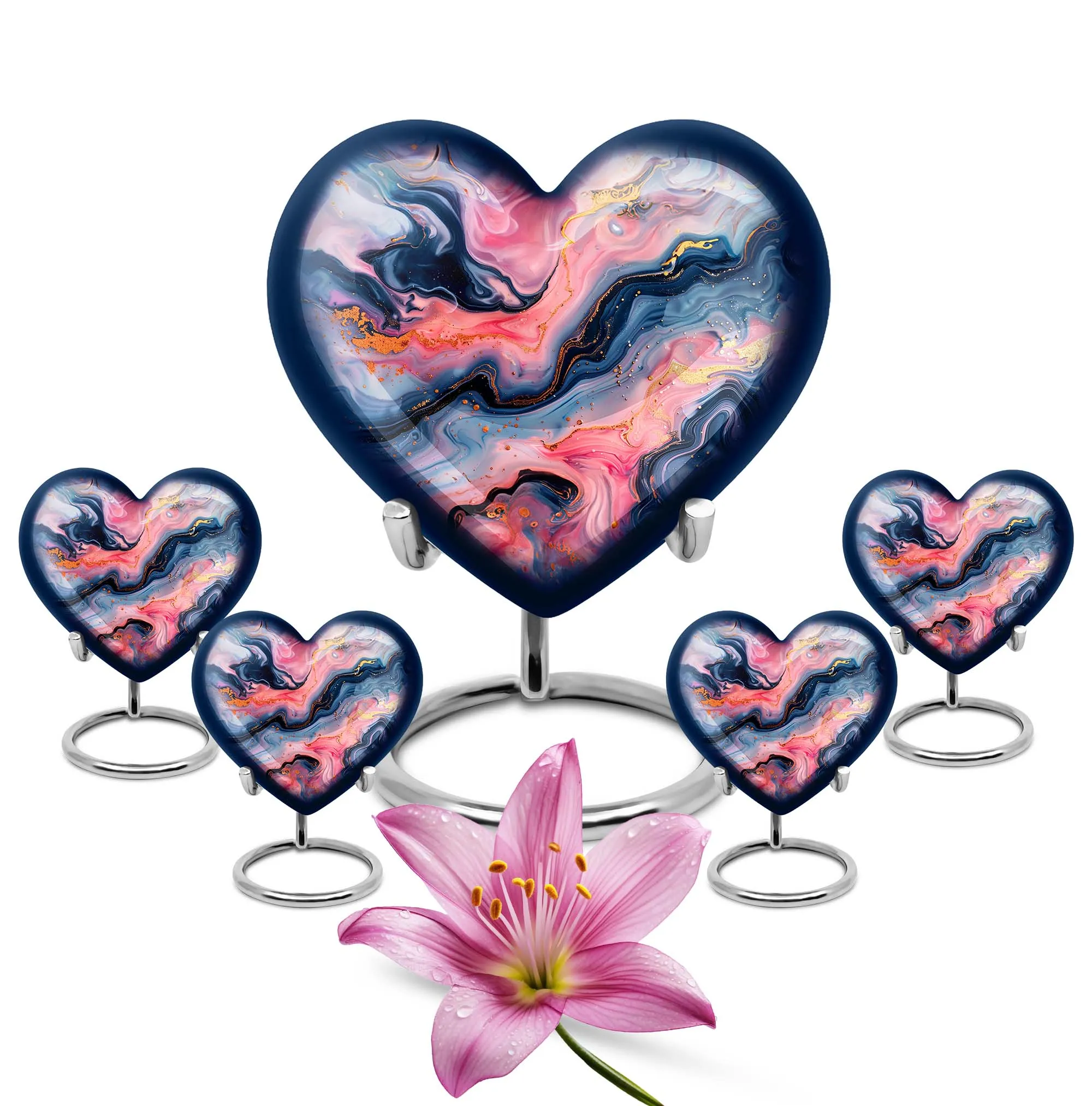 Vibrant Swirl Memorial Human Urn - Tribute for Your Loved One