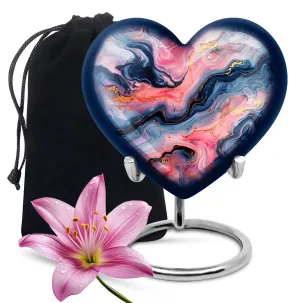 Vibrant Swirl Memorial Human Urn - Tribute for Your Loved One
