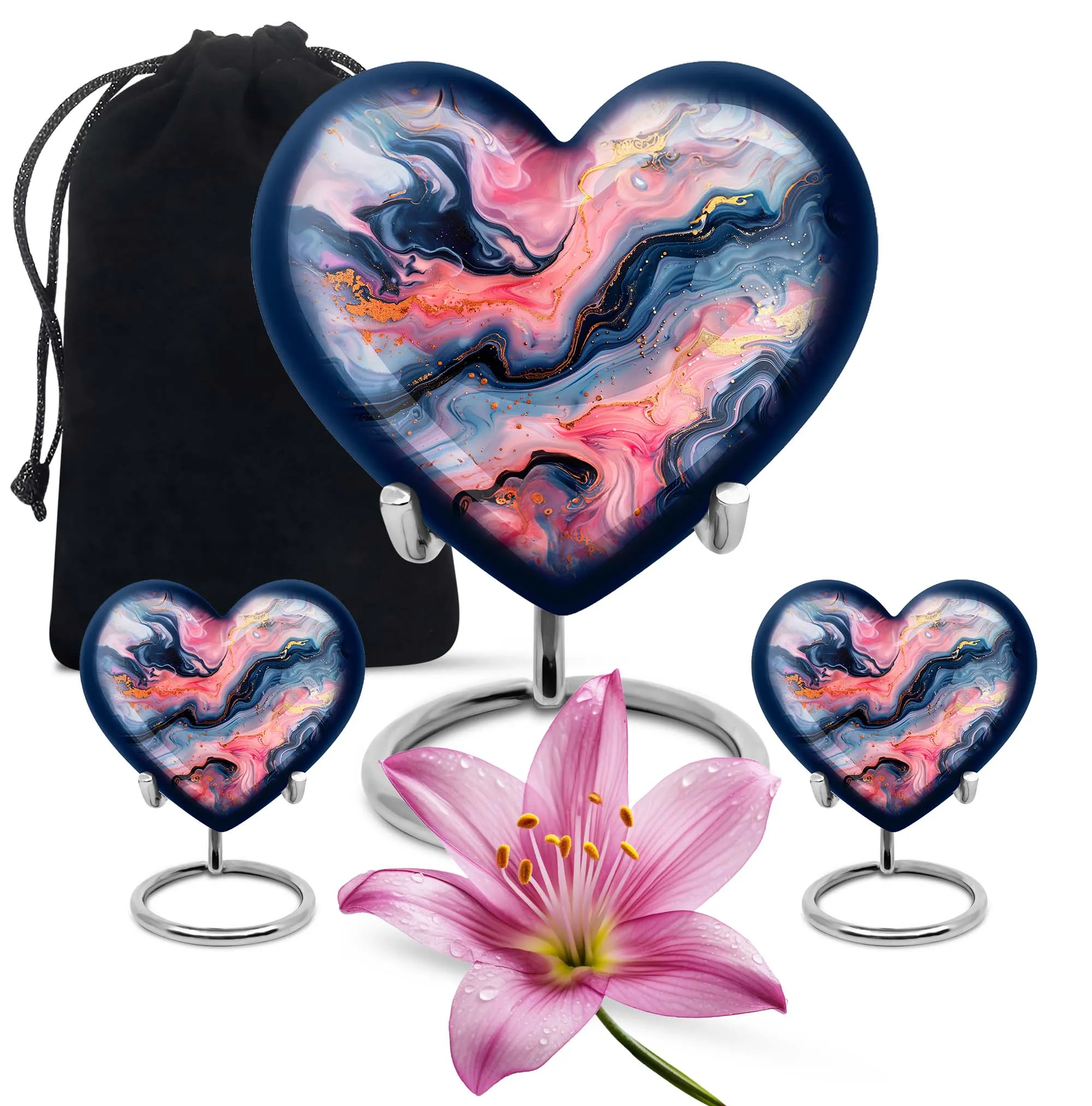 Vibrant Swirl Memorial Human Urn - Tribute for Your Loved One