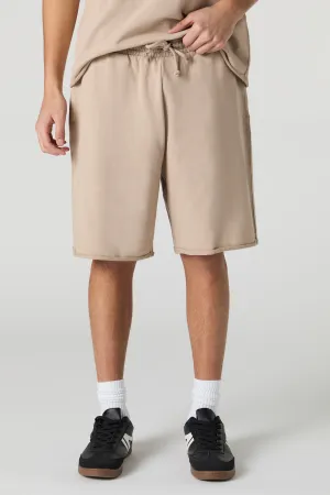 Washed Longline Fleece Short