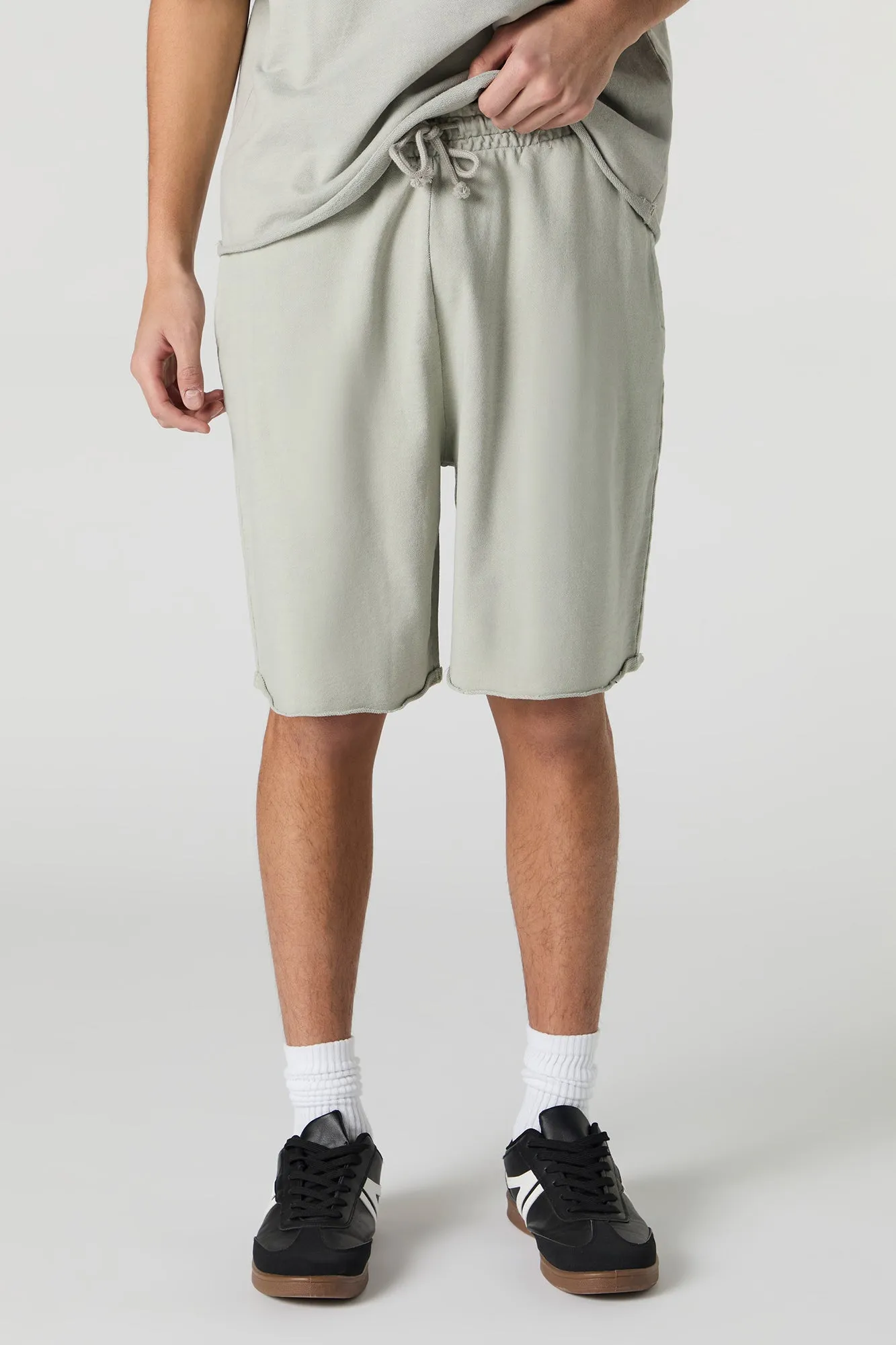 Washed Longline Fleece Short