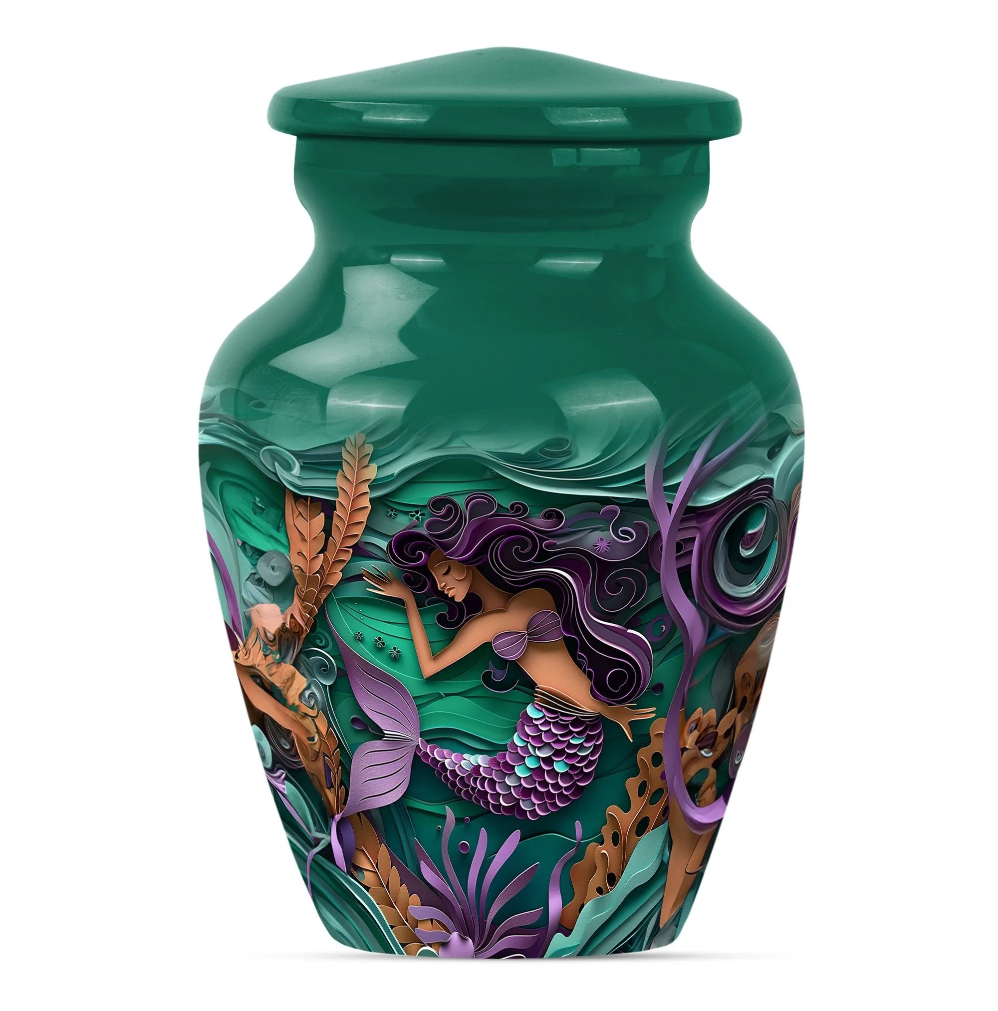 Whispers from the Sea: Mermaid Memorial Urn for Tranquil Rest