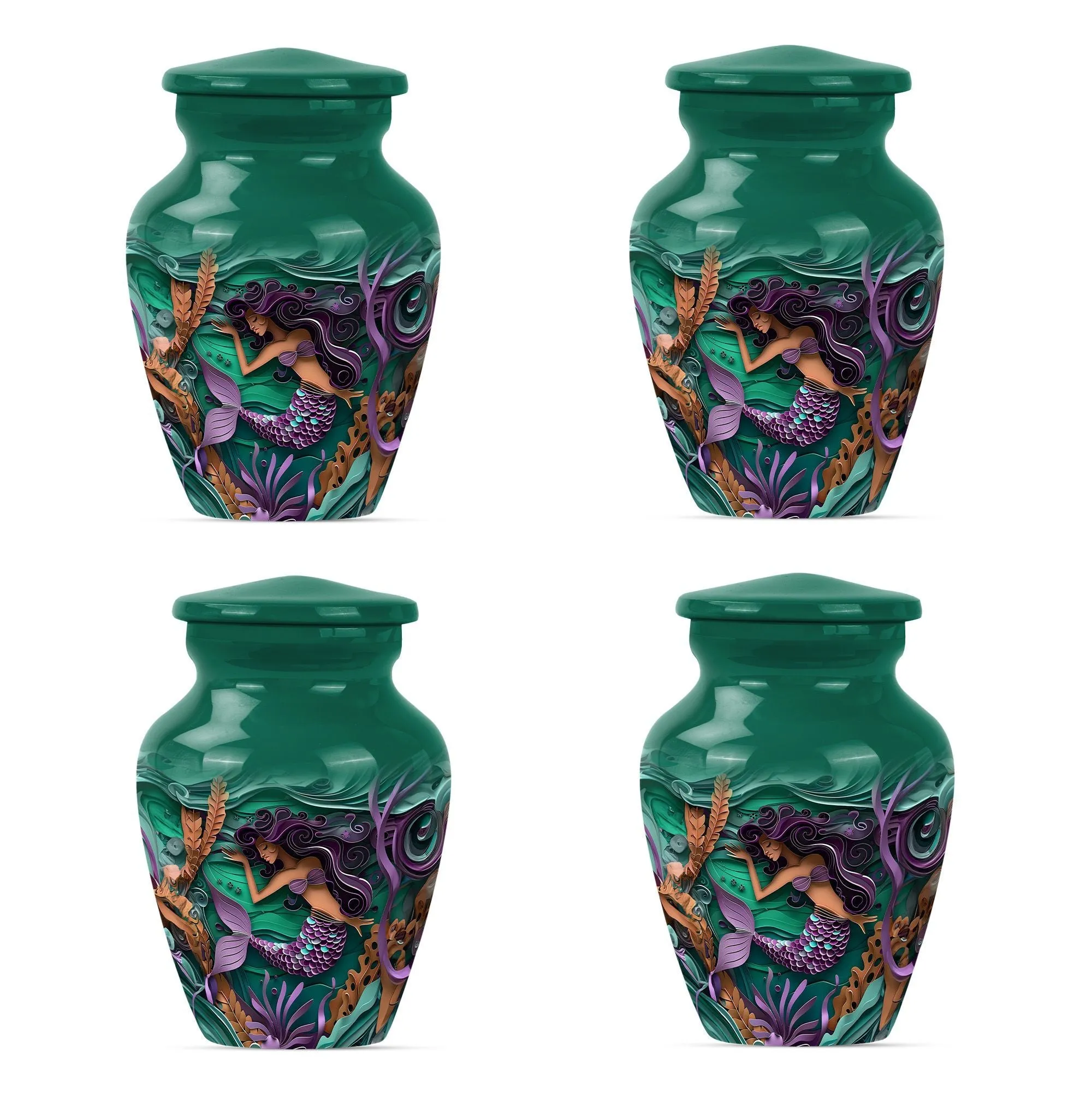 Whispers from the Sea: Mermaid Memorial Urn for Tranquil Rest