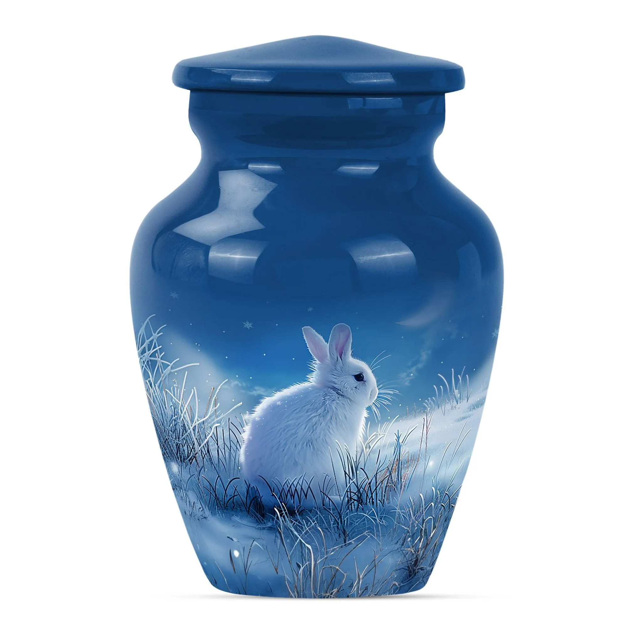 White Bunny Moon – Peaceful Cremation Keepsake Urn For Loved Ones