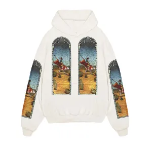 Who Decides War x EST Gee Stained Glass Hoodie (Cream)