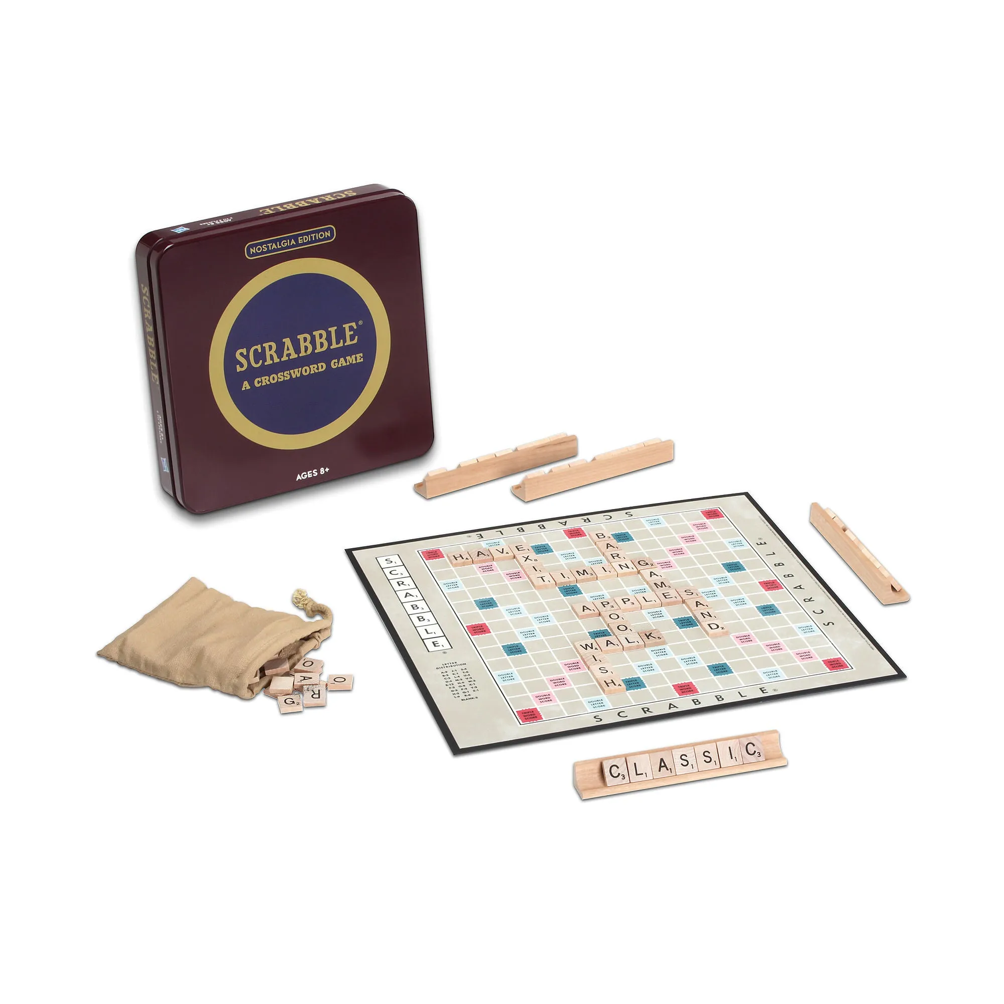 Winning Solutions 22501 Scrabble Nostalgia Edition Tin Board Game