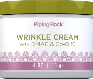 Wrinkle Cream with DMAE & Co-Q-10, 4 oz (113 g) Jar