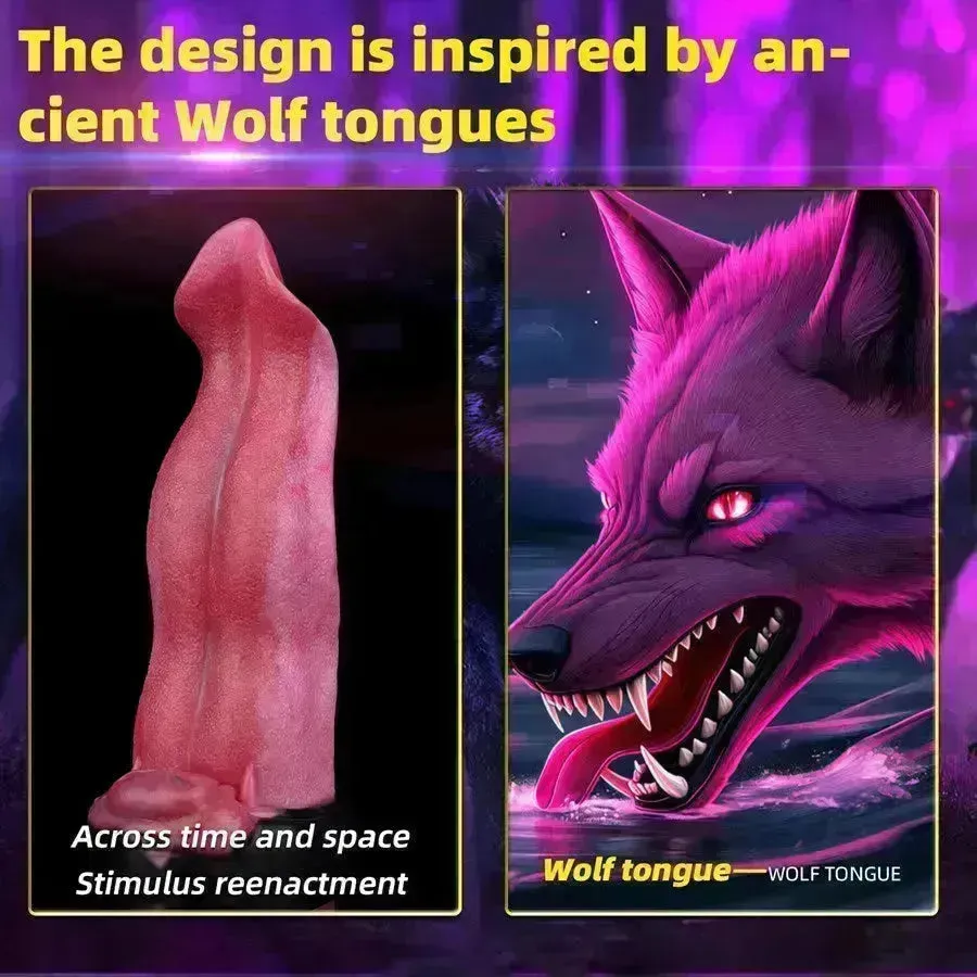 Xinghaoya Silicone Wolf Tongue Dildo